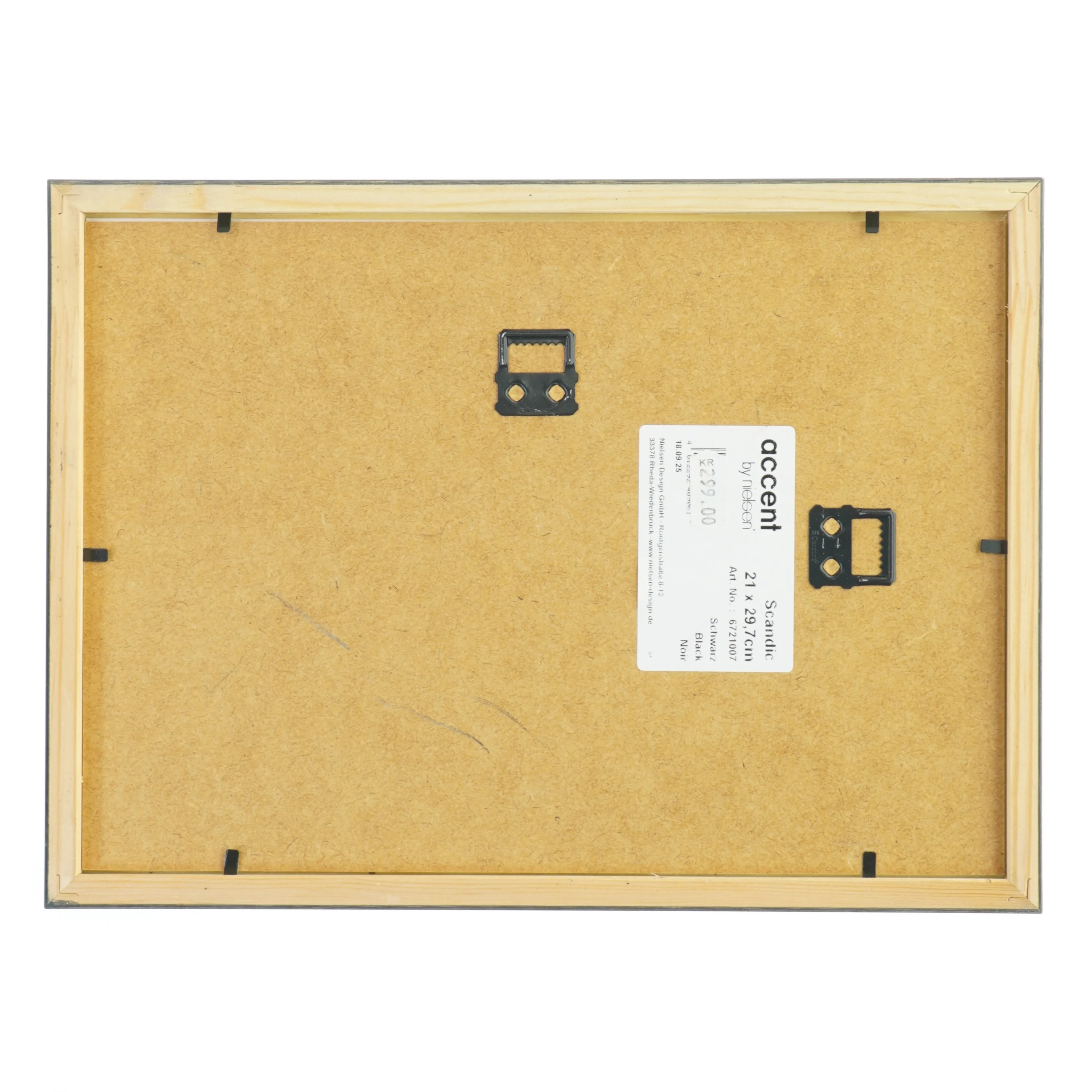 Indrammet sort/hvid fotografi fra Nielsen (str. 21x29,7 cm)