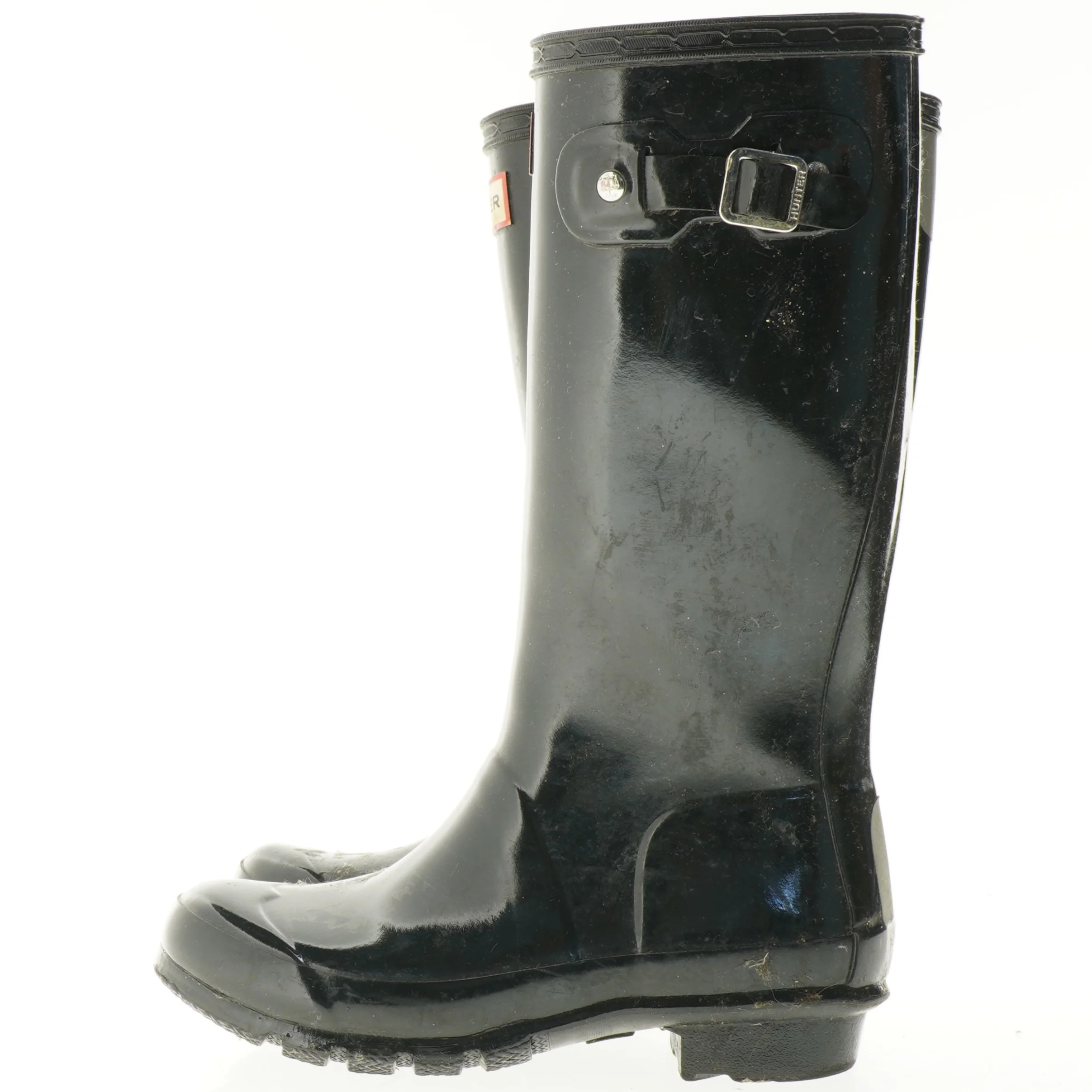 Sorte gummistøvler fra Hunter (str. 33)