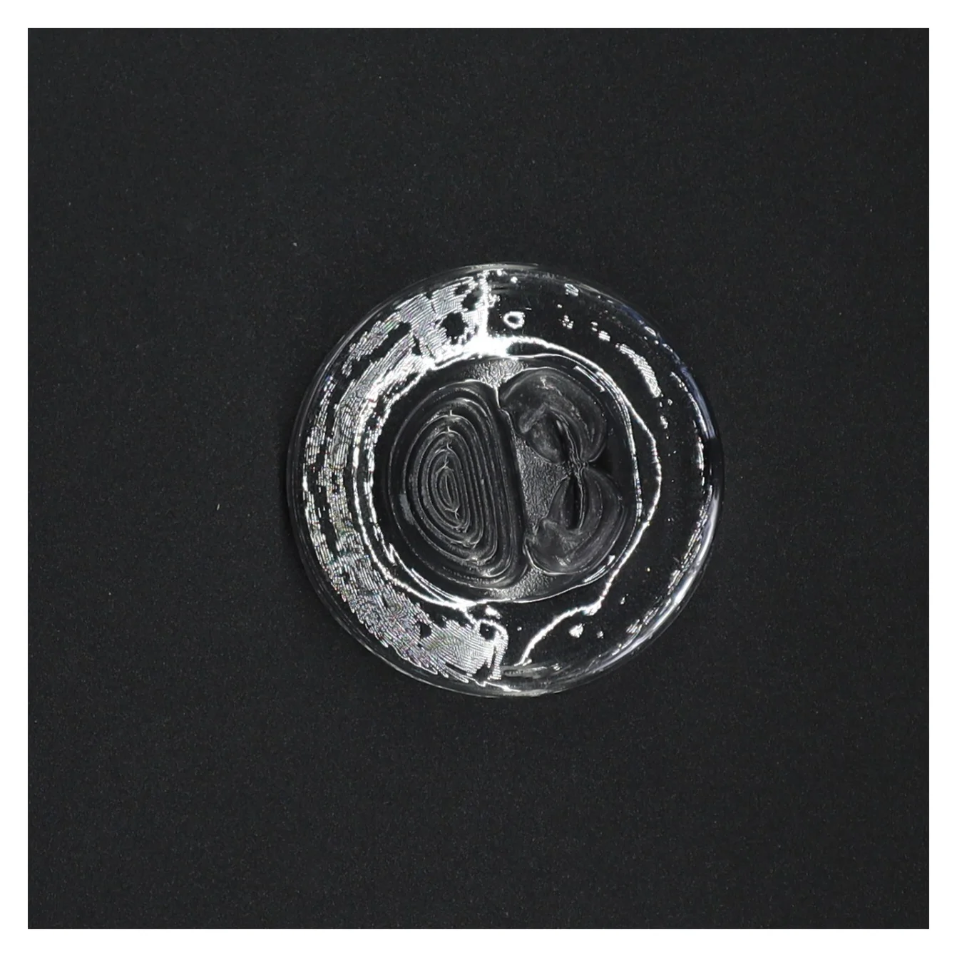 Glaskunst askebæger (str. 7 x 7 cm)