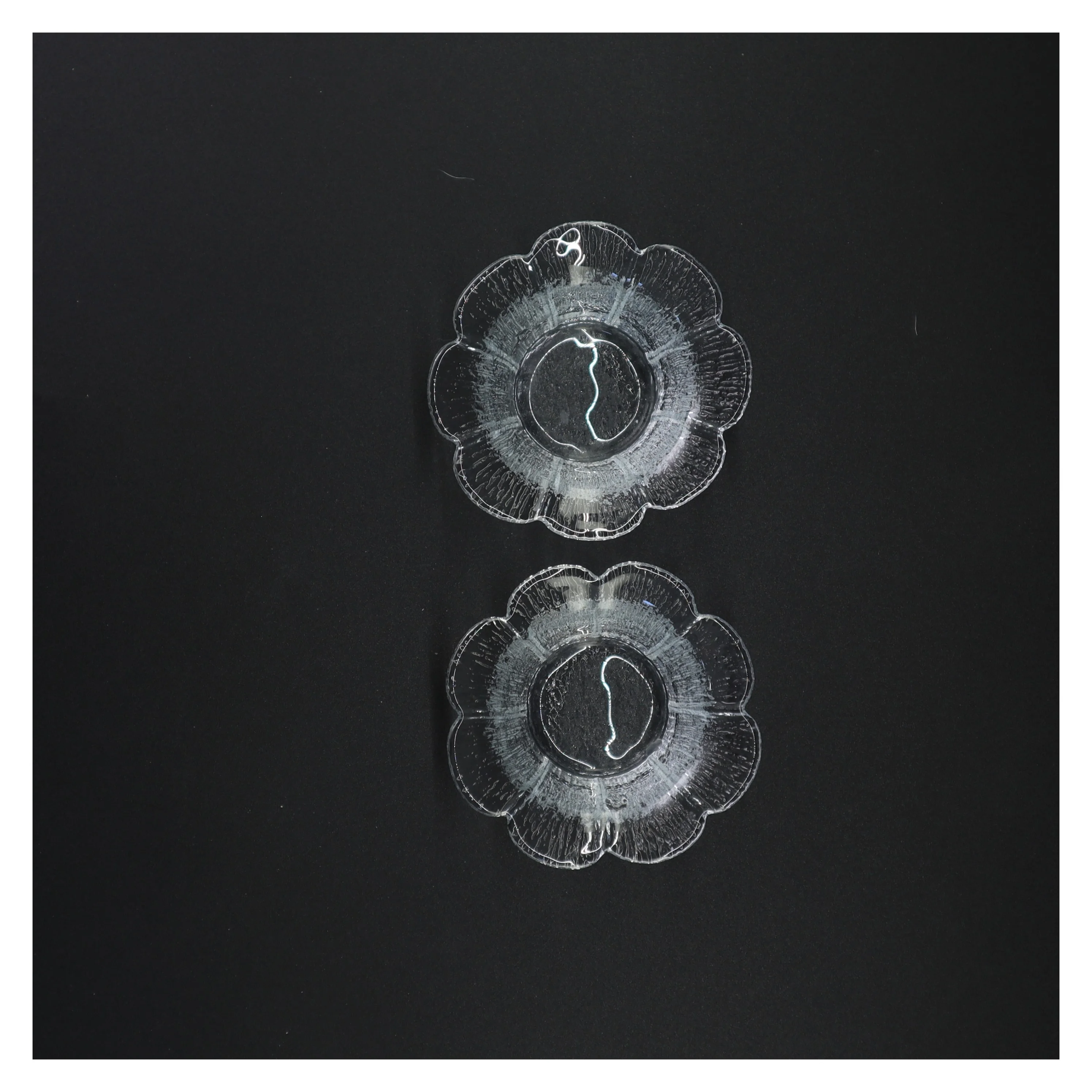 Glas lysestager til fyrfadslys (str. 10 x 5 cm)