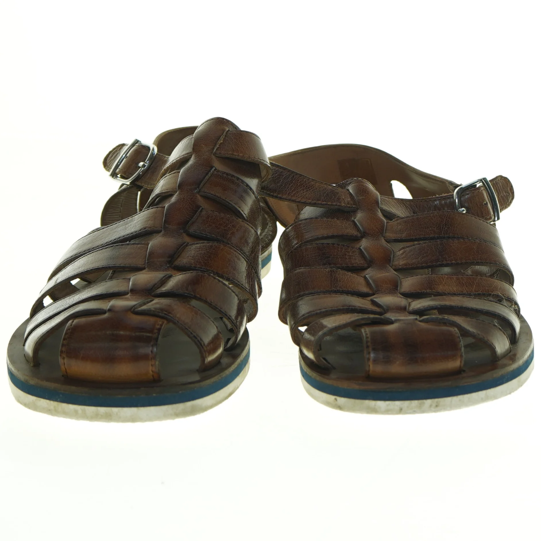 Brune lædersandaler (str. 42)