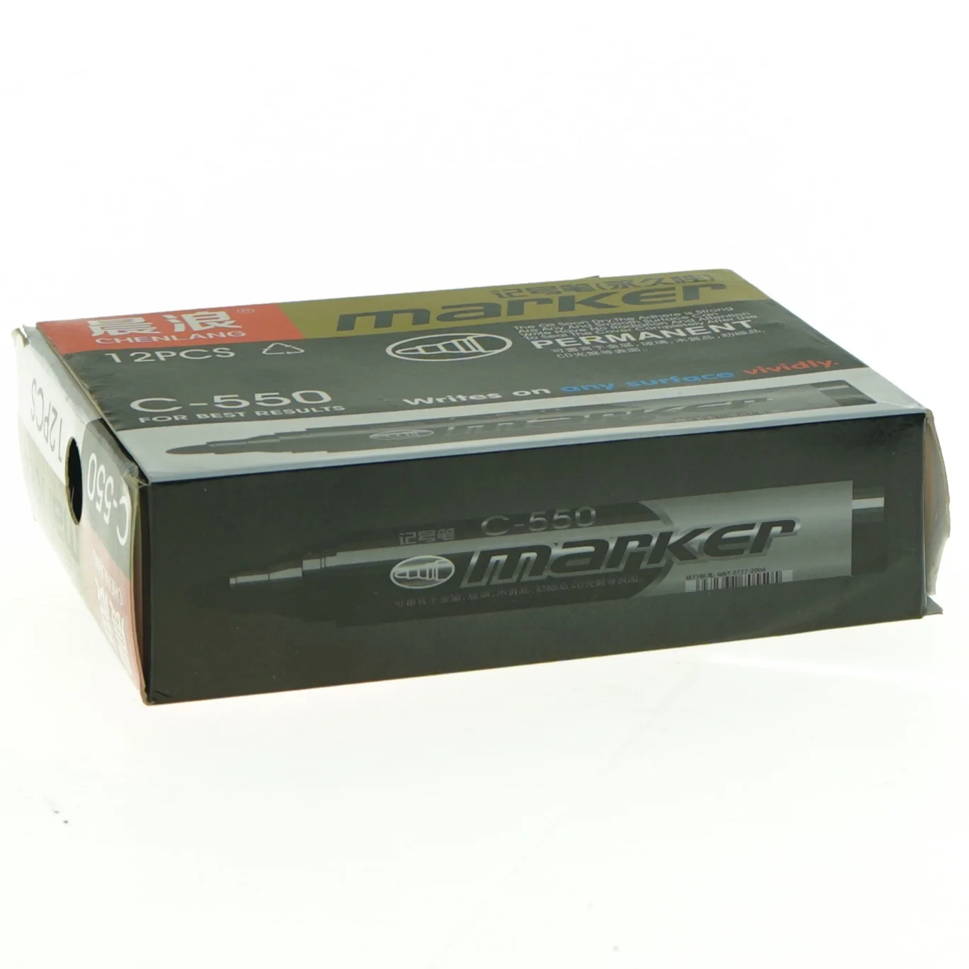 Permanente markører fra Chenlang (str. 14 x 10 cm)