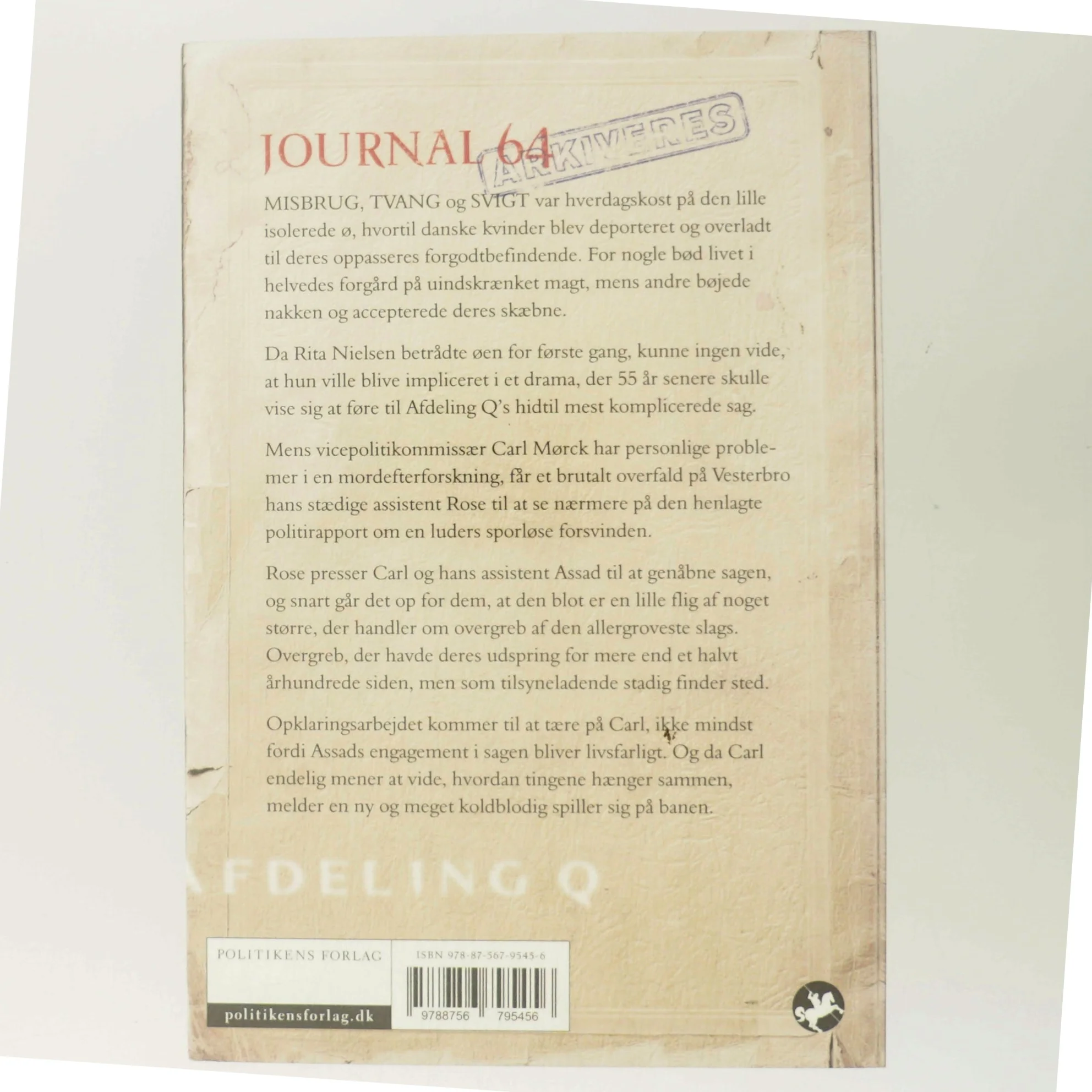 Journal 64 : krimithriller af Jussi Adler-Olsen (Bog)