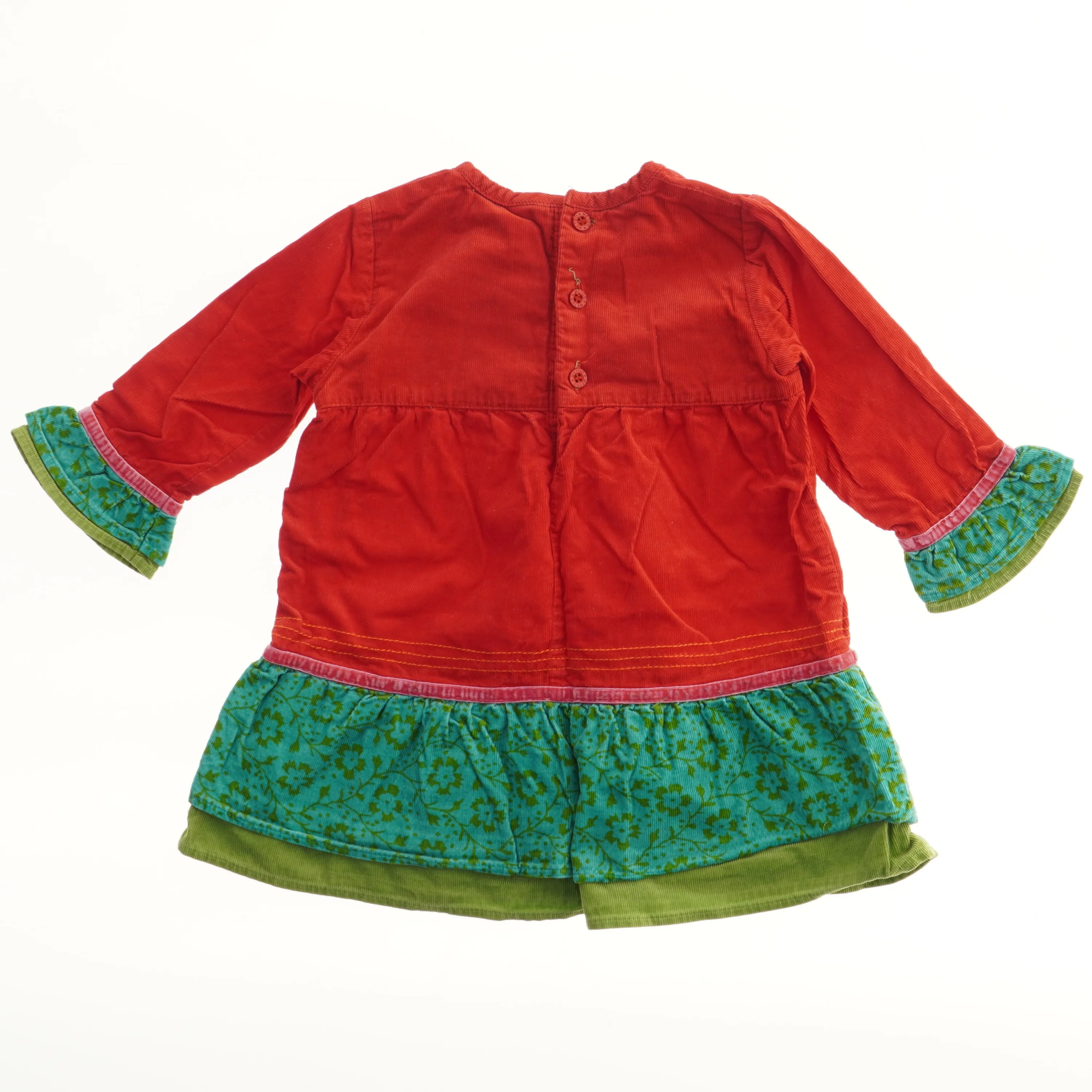 Børnekjole med blomsterbroderi fra Me Too (str. 80)