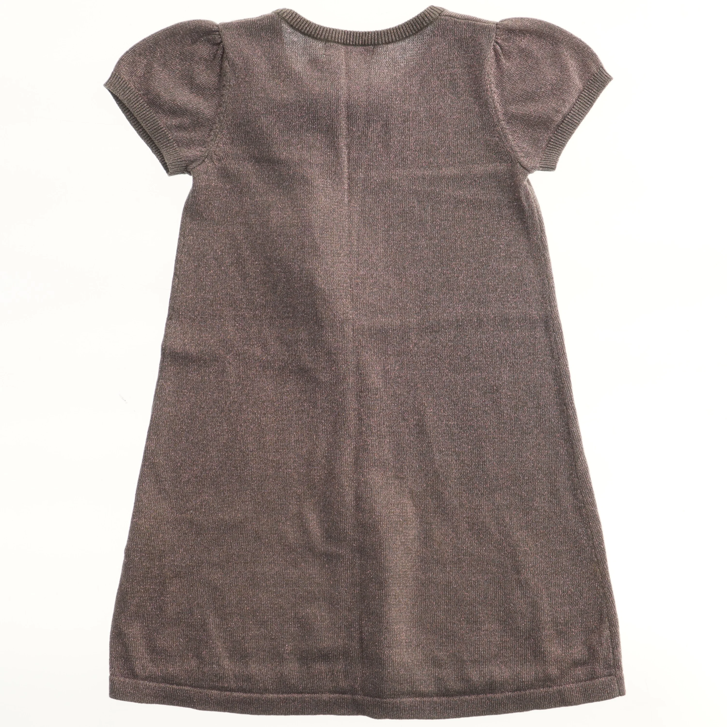 Strikkjole med kort ærme fra H&M (str. 122)