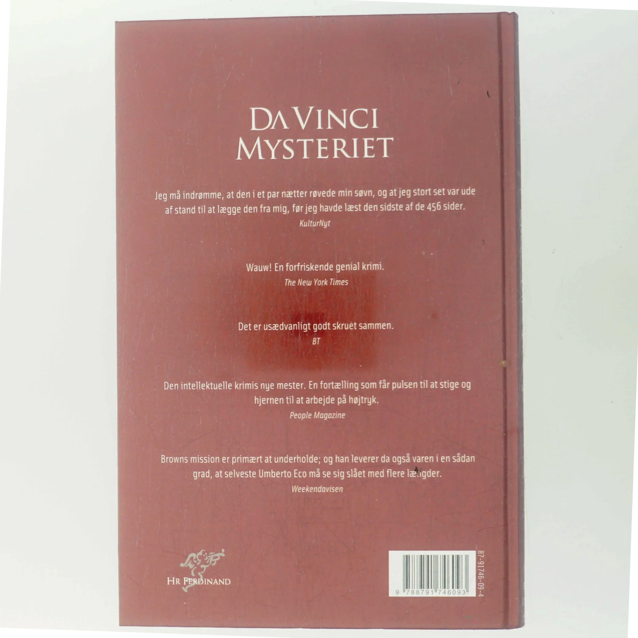 Da Vinci mysteriet af Dan Brown (Bog)