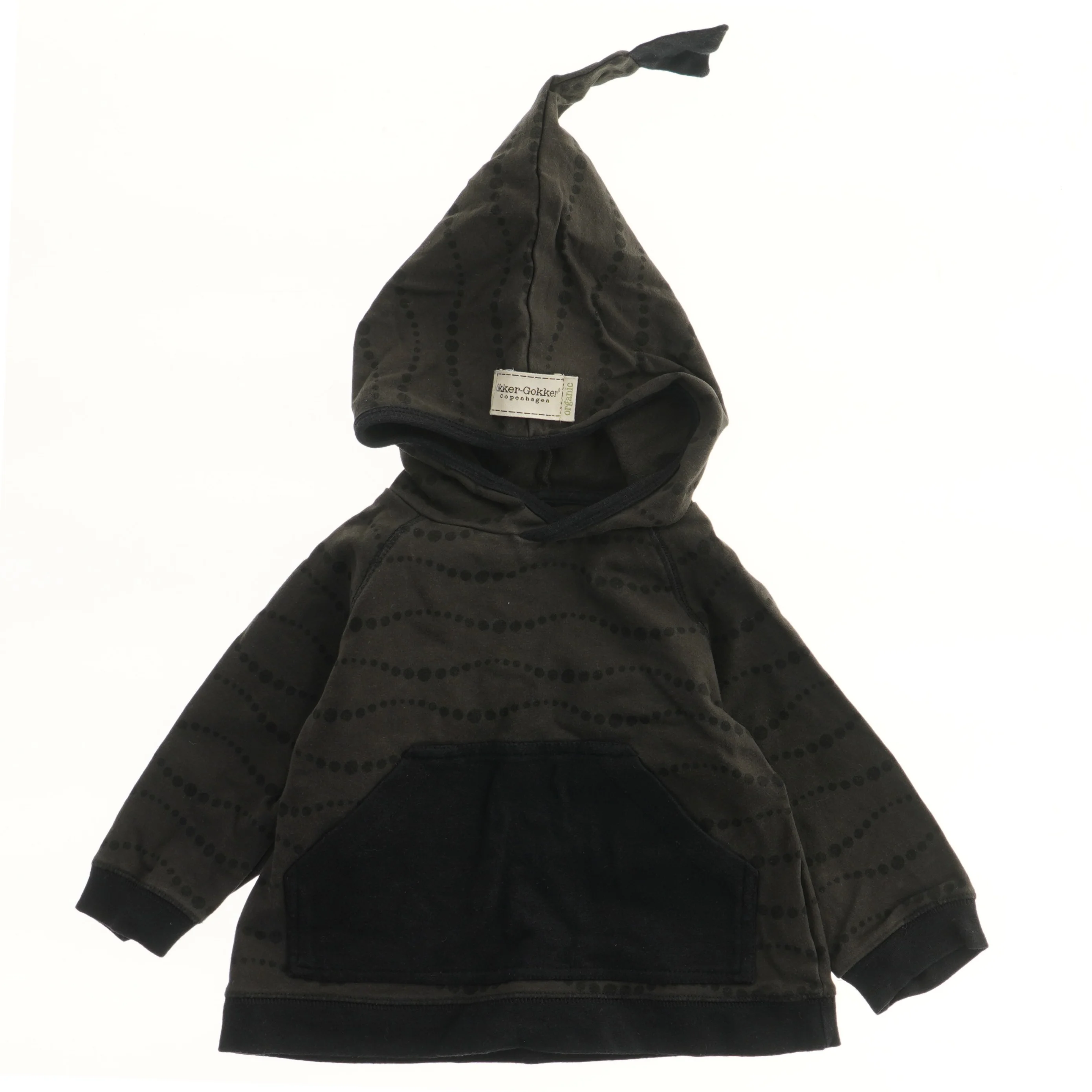 Hættetrøje med spids hætte fra Okker Gokker (str. 80)