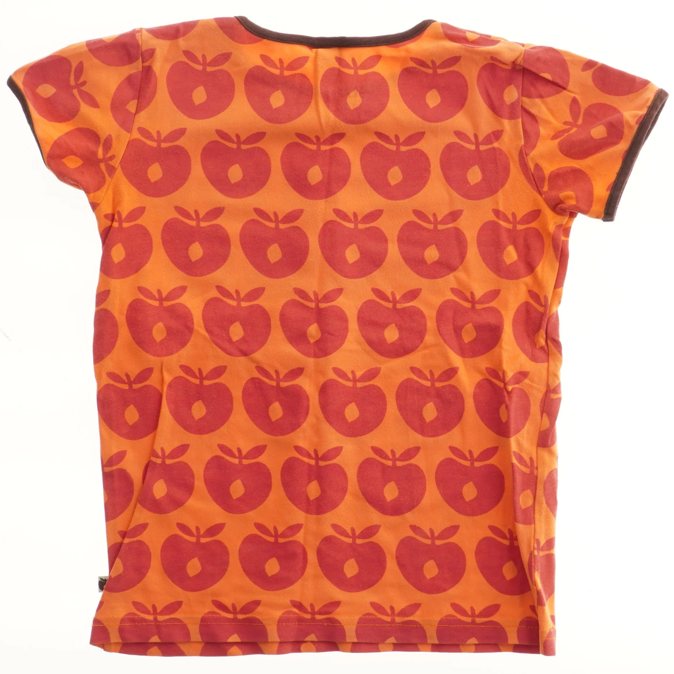 T-shirt med æblemønster fra Småfolk (str. 122)