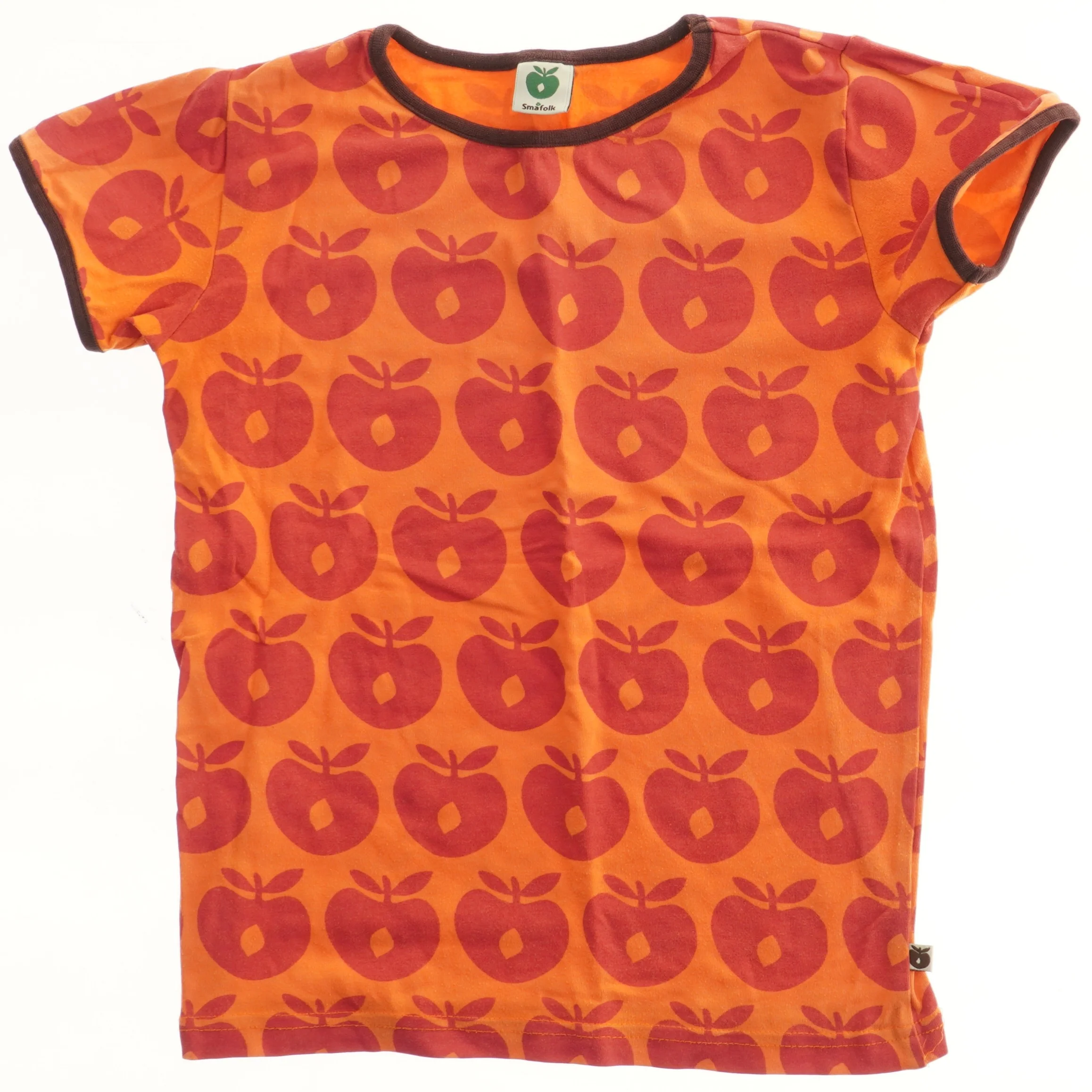 T-shirt med æblemønster fra Småfolk (str. 122)