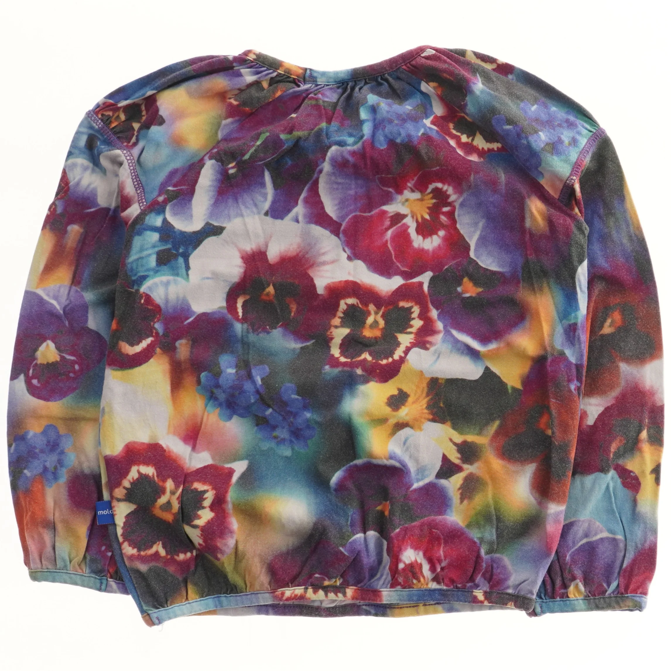 Farverig bluse med blomsterprint fra Molo (str. 116)