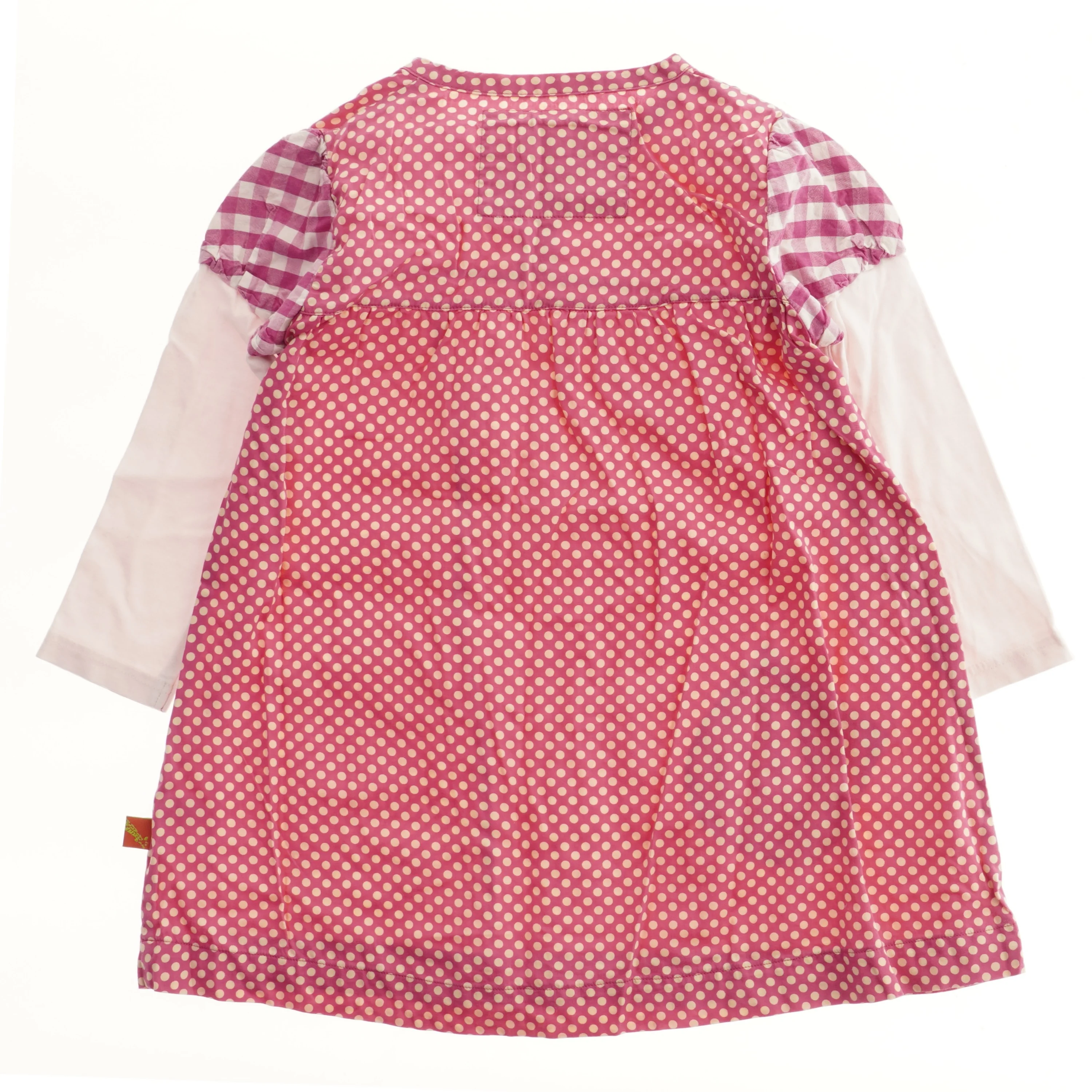 Langærmet kjole med prikker fra Petitlilo (str. 116)