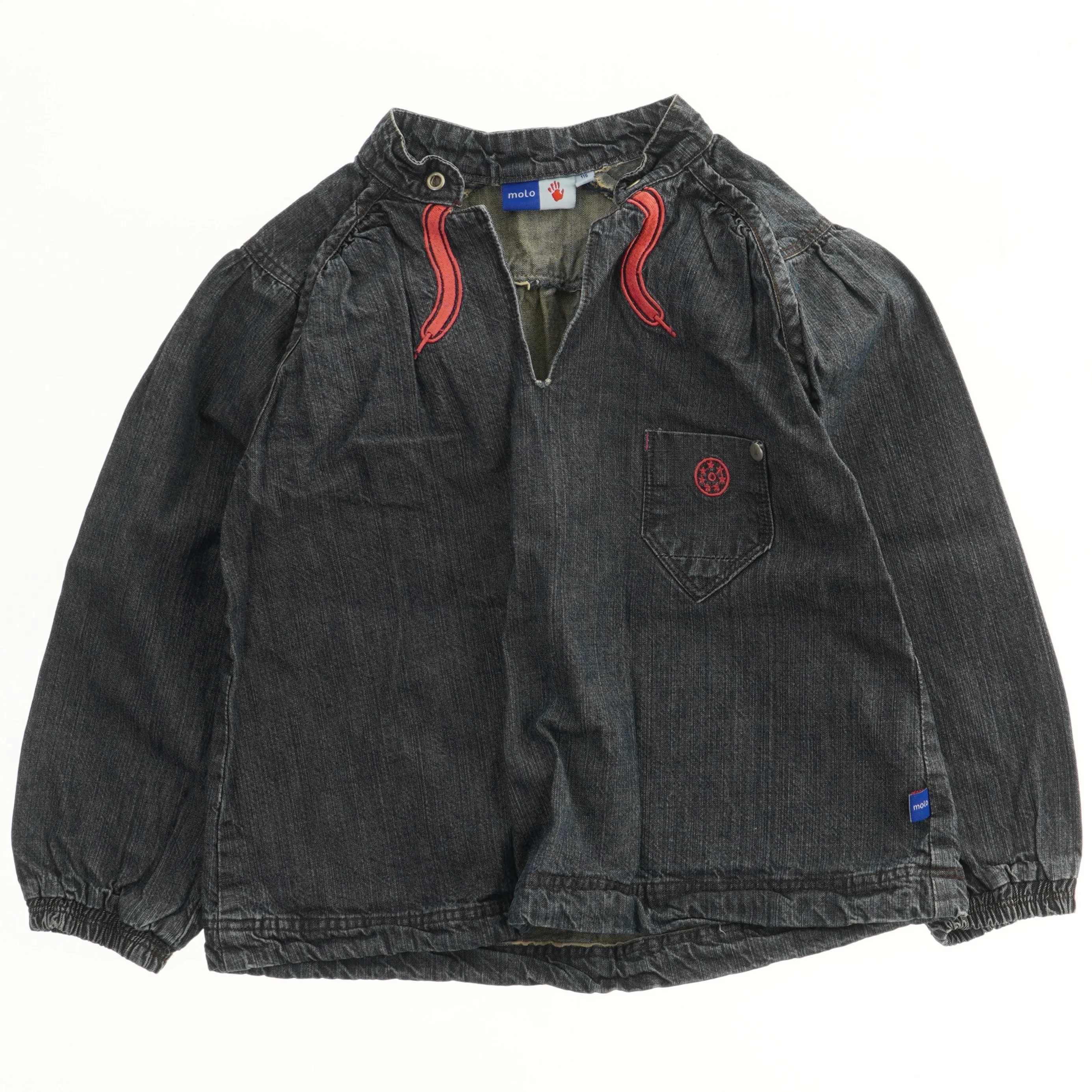 Langærmet denimbluse fra Molo (str. 116)