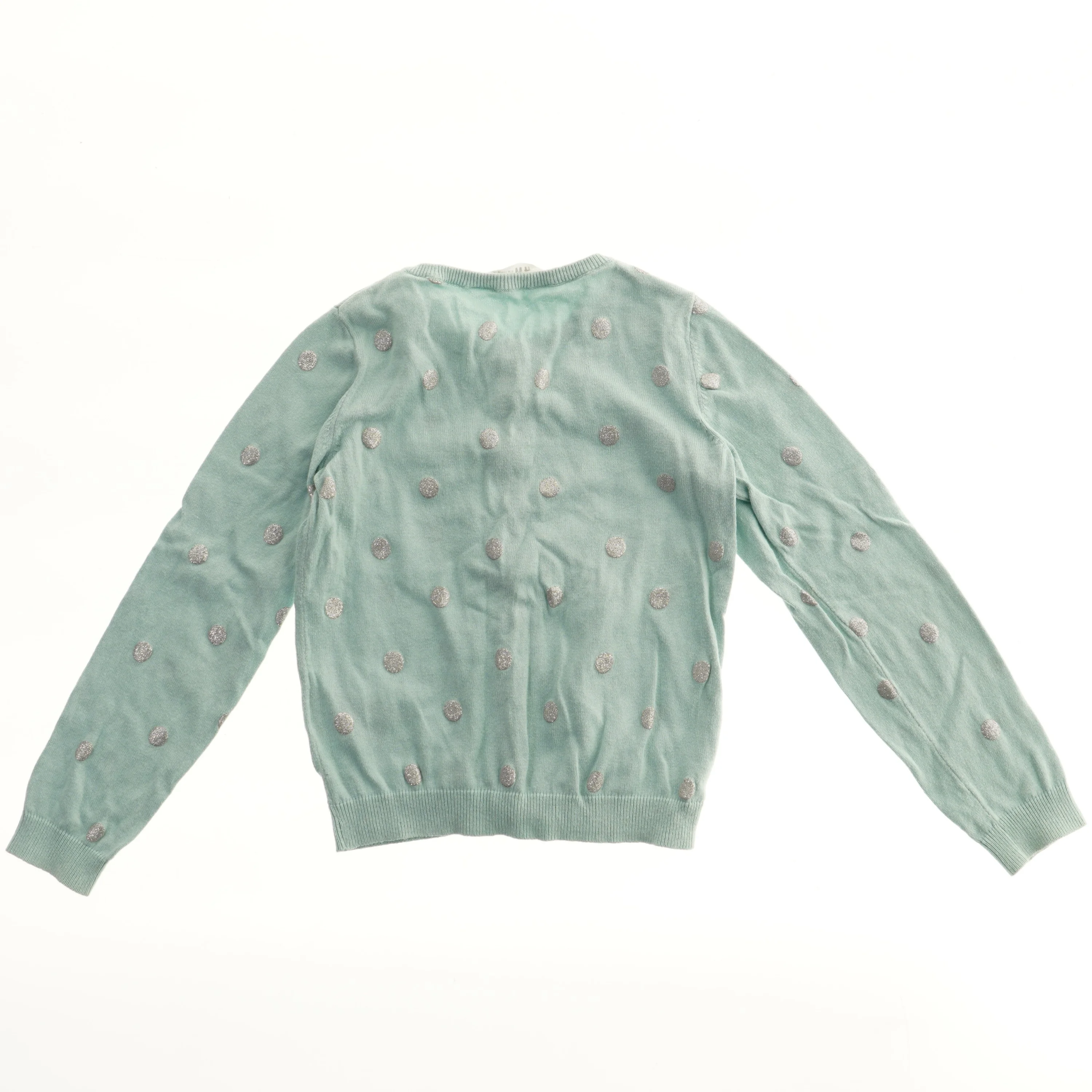 Cardigan med prikker fra H&M (str. 122)