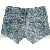 Denim shorts med blonder fra Name It (str. 128)