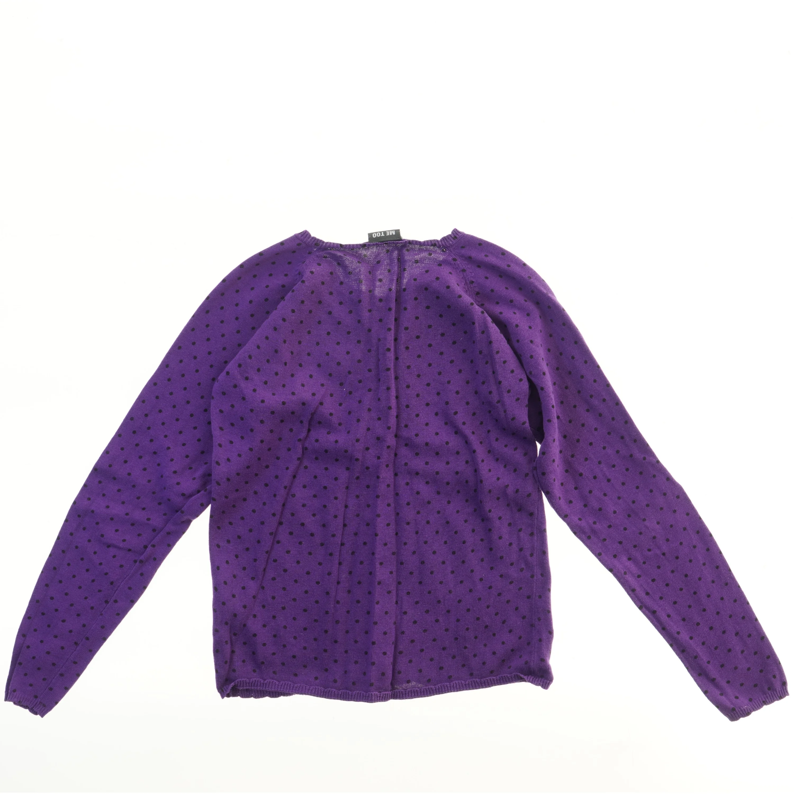 Lilla cardigan med prikker fra Me Too (str. 140)