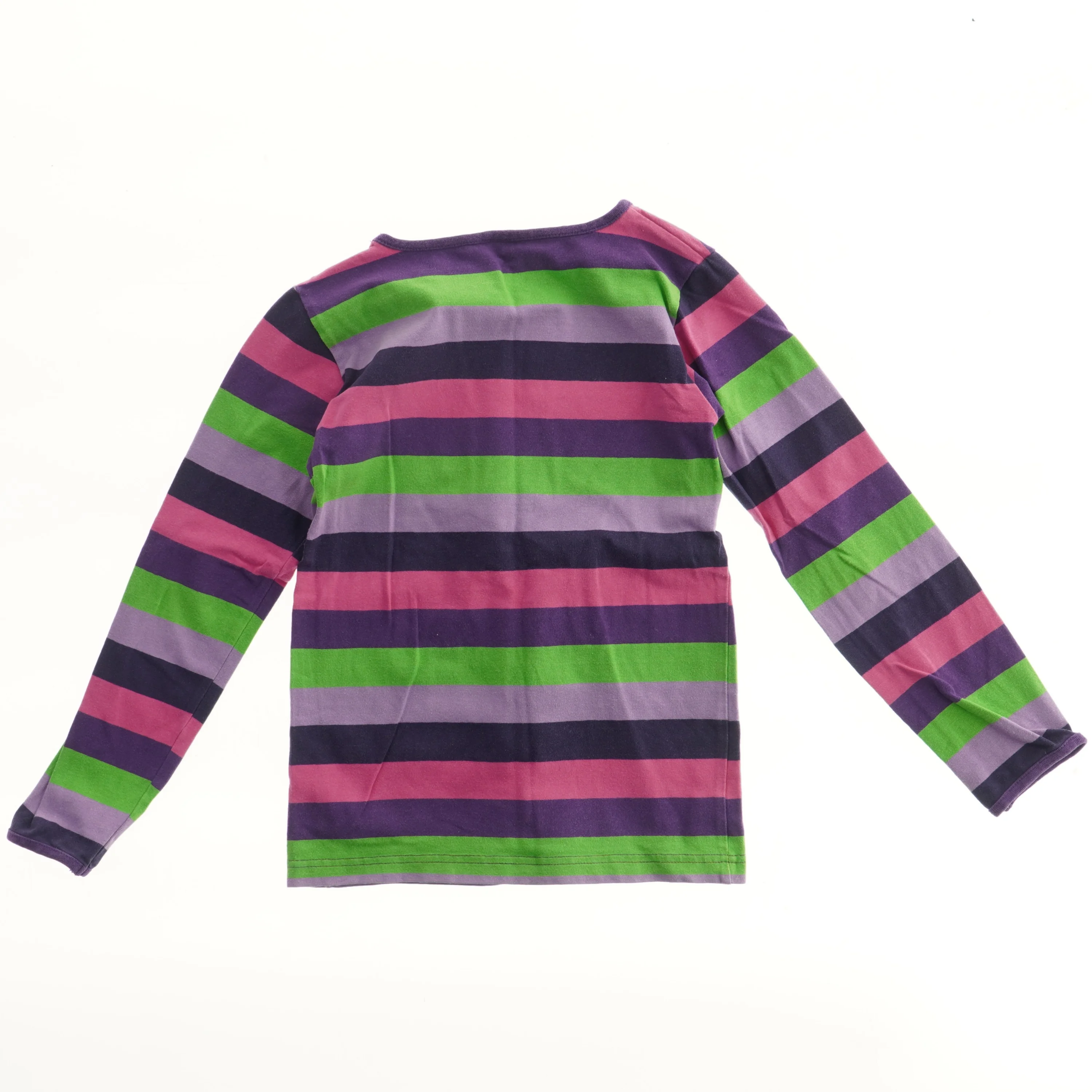 Langærmet stribet bluse fra Småfolk (str. 122)