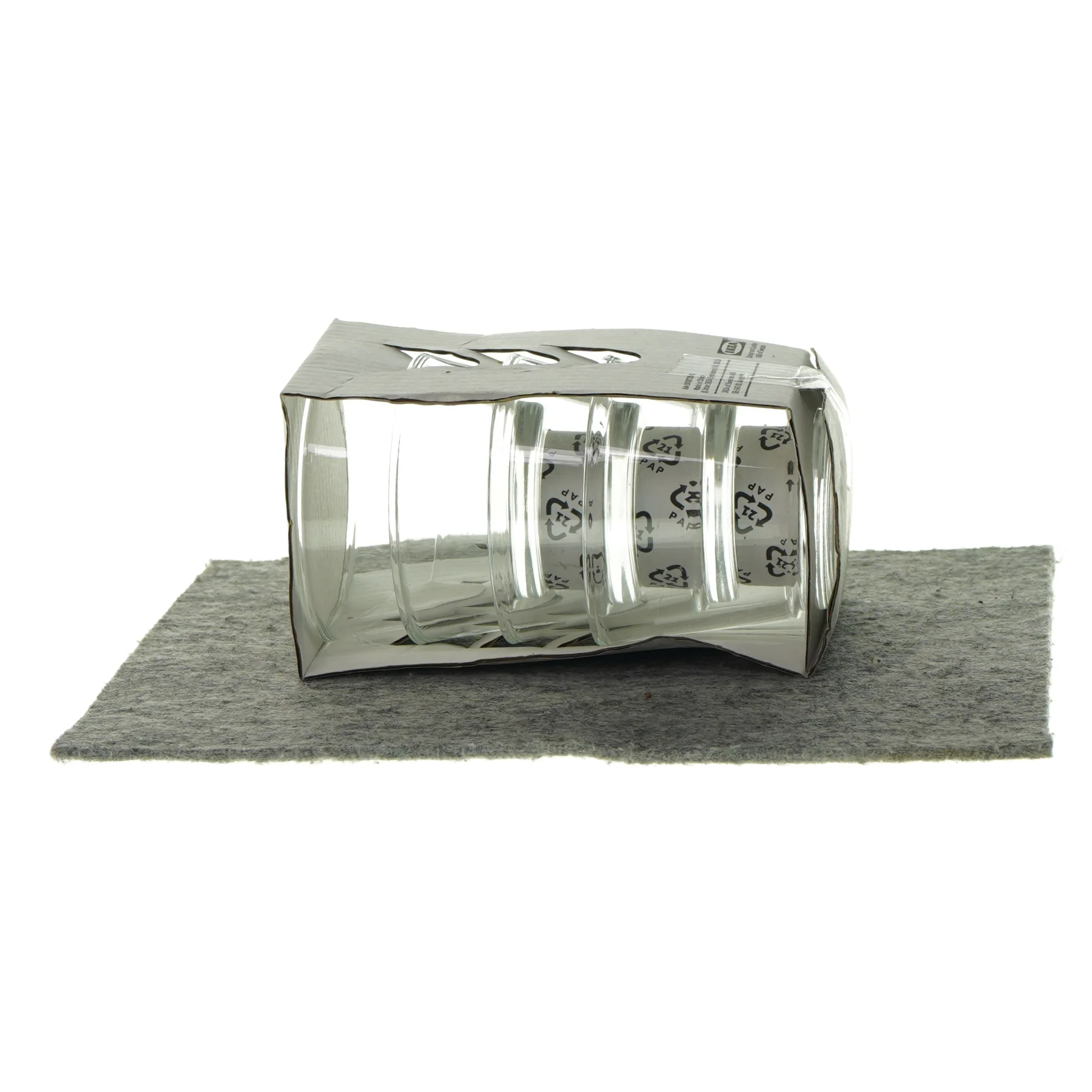 Lysestager 4 stk. fra Ikea (str. 9 x 9 x 14cm)