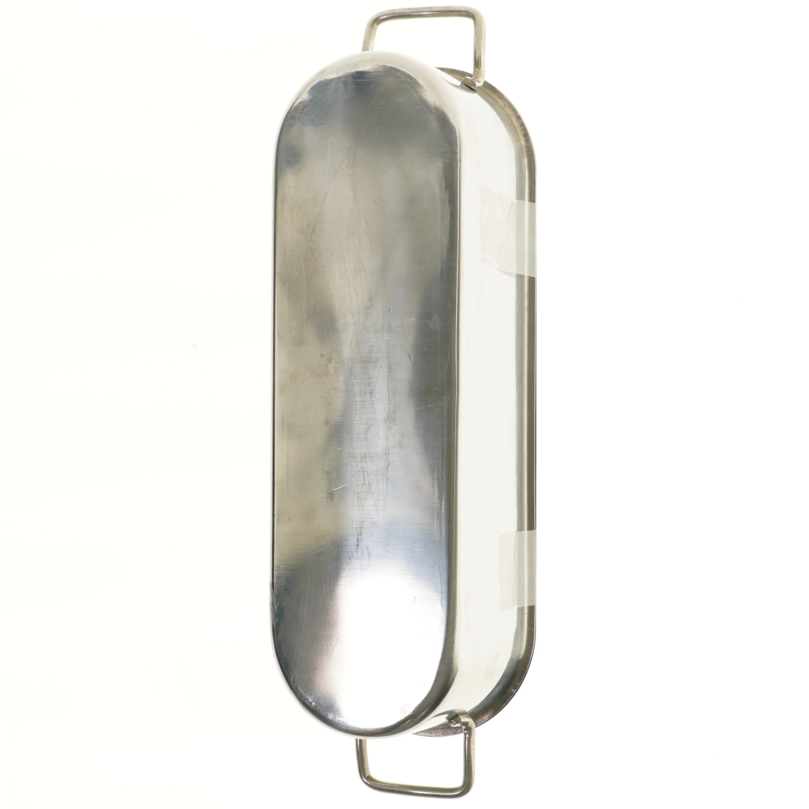 Stor fiskegryde med låg og indsats (str. 45x14x11 cm)