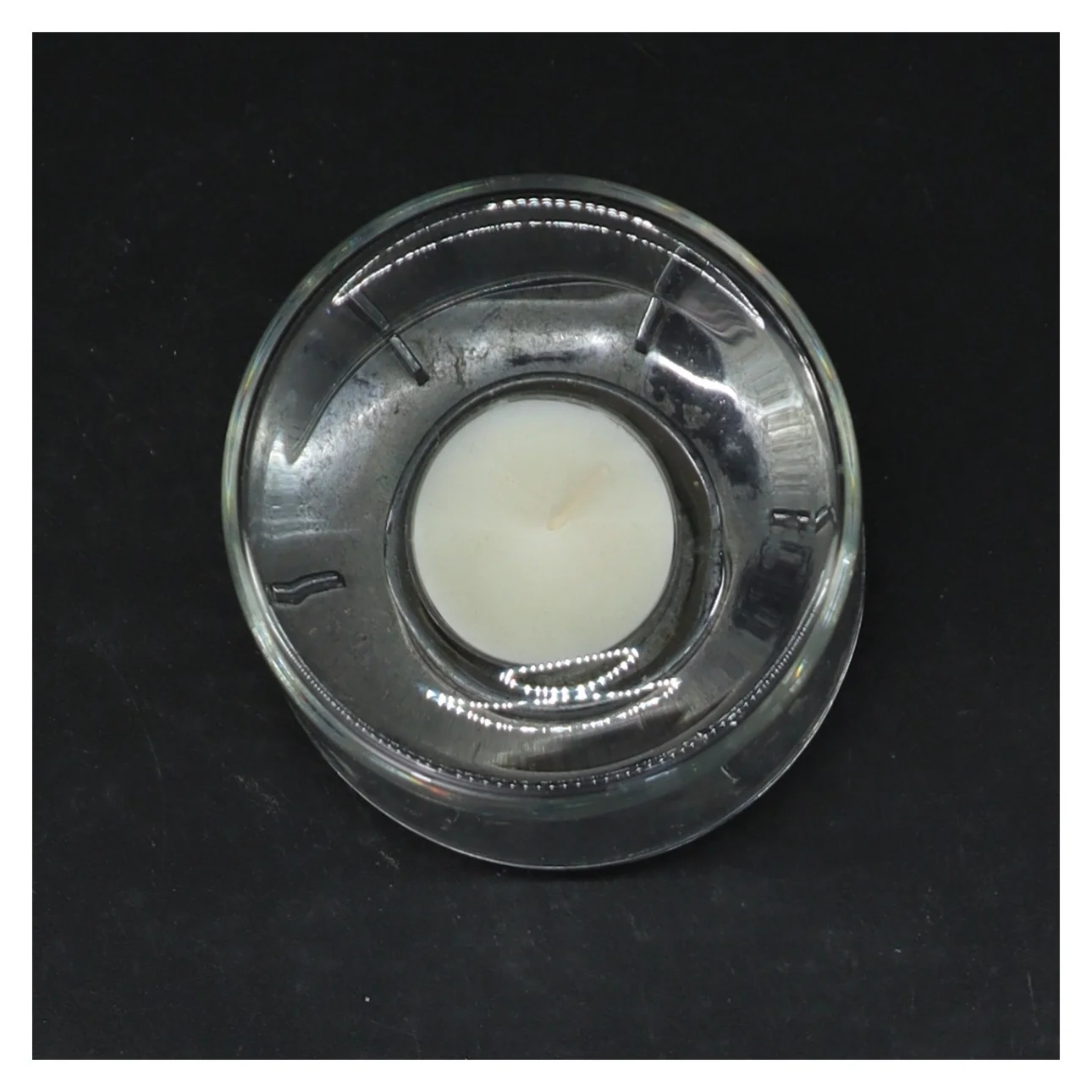 Glasstage til fyrfadslys (str. 6,5 cm)