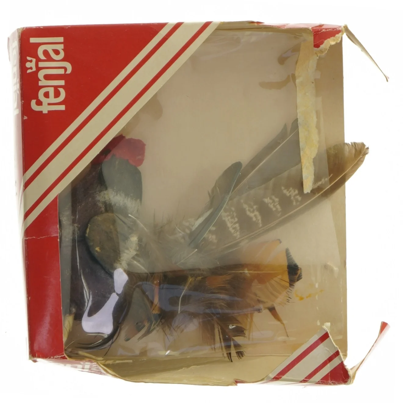 Fugl med fjerdekoration fra Fenjal