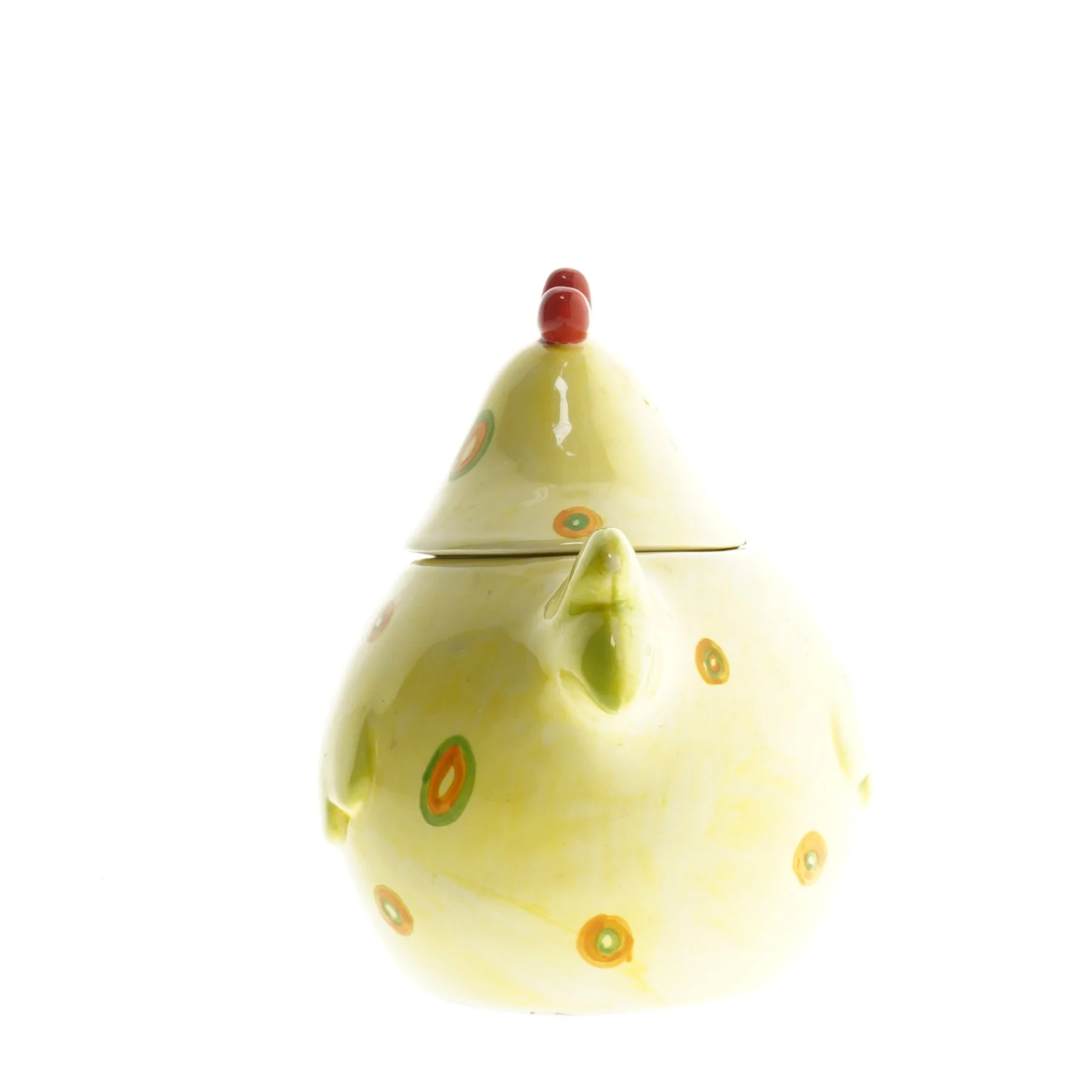 Krukke med hønseform (str. 13x11x17 cm)