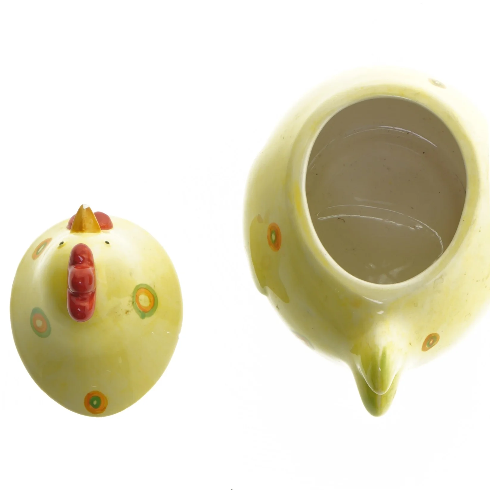 Krukke med hønseform (str. 13x11x17 cm)