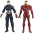 Kaptajn America og Ironman fra Marvel (str. 15 cm)