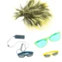 Solbriller og paryk, udklædning (str. Blandet)