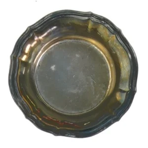 Sølv tallerken (str. 8 cm)