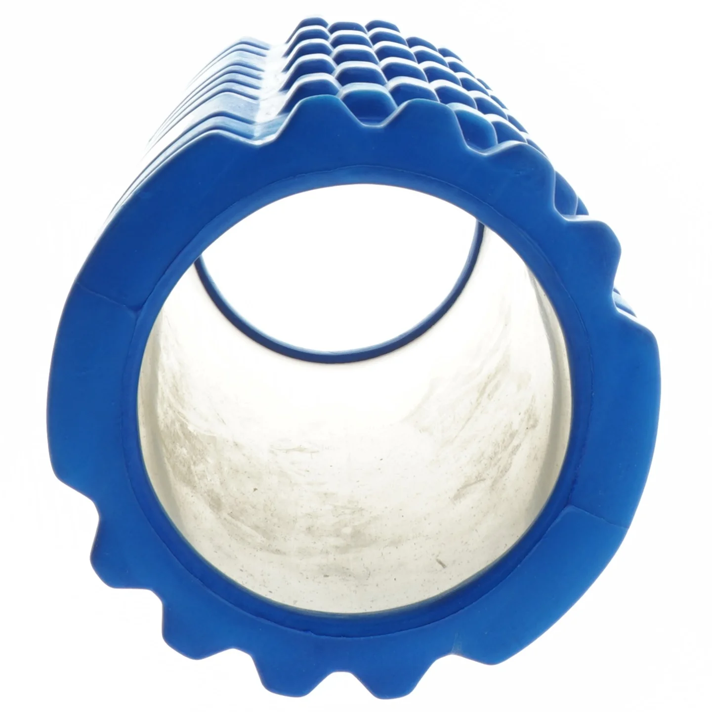 Blå foam roller til træning fra Nordic Strength (str. Ø 13x32 cm)