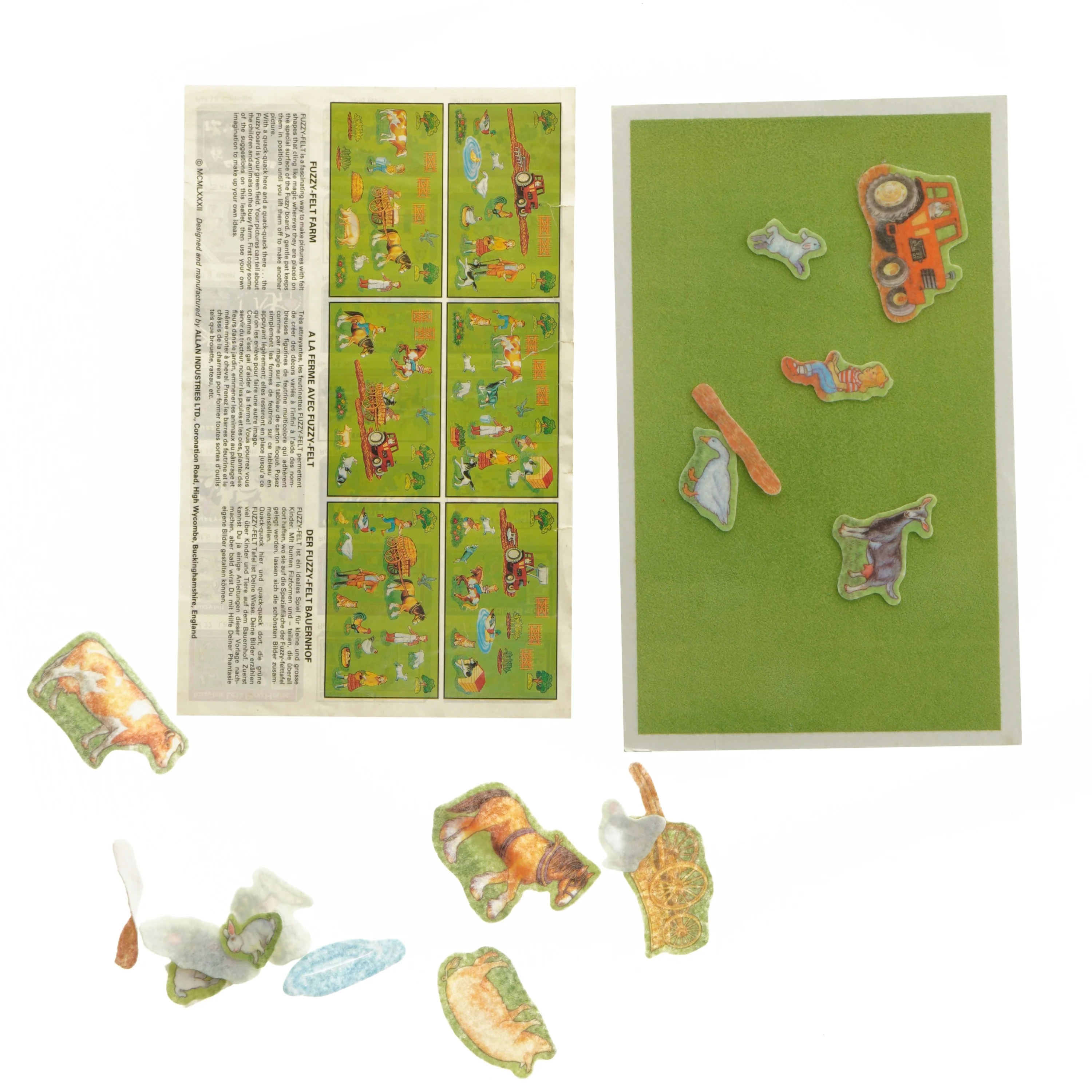 Fuzzy-Felt bondegårdslegesæt (str. 27,5x17 cm)