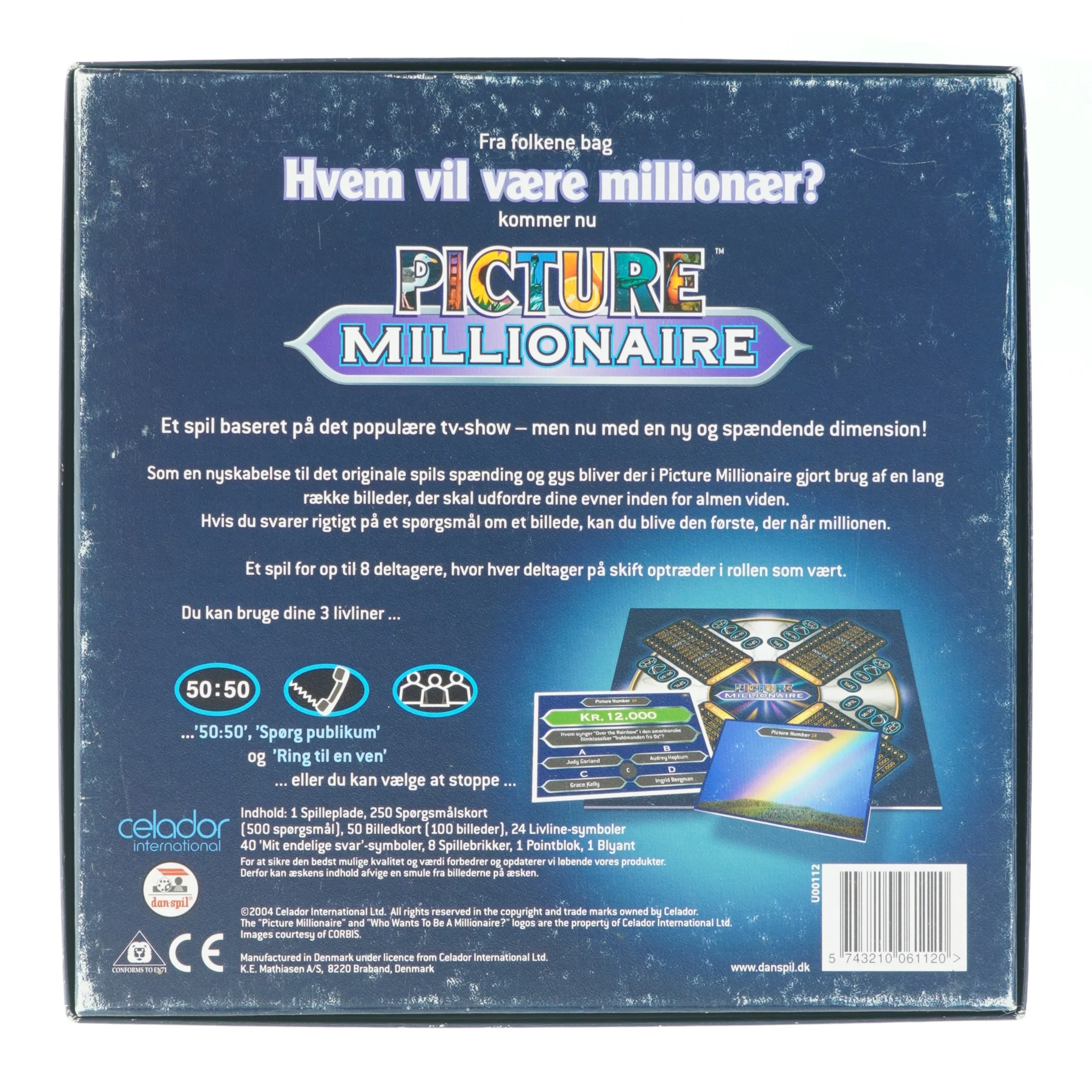 Picture Millionaire brætspil fra Tv2 (str. 27x27 cm)