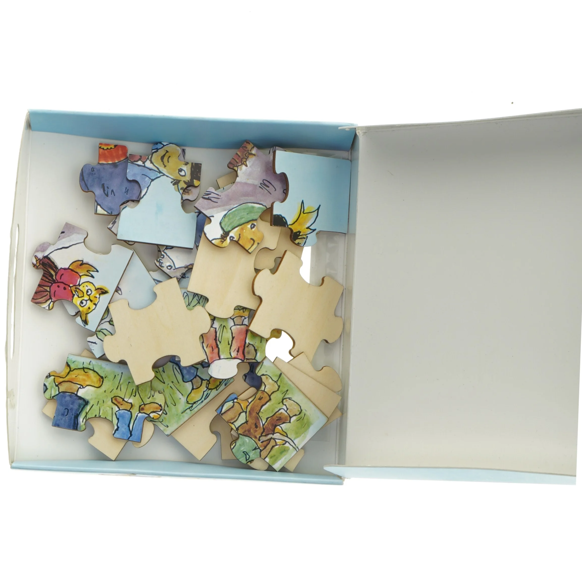 Brugt træpuslespil fra Karnan (str. 25 brikker)