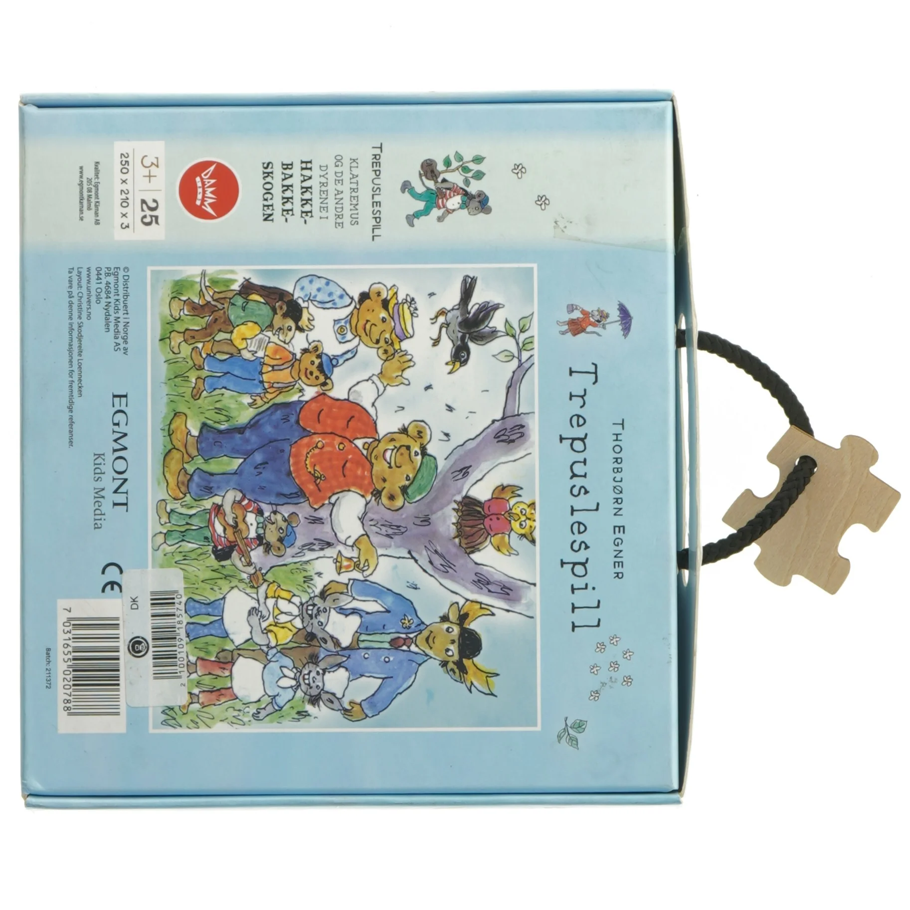 Brugt træpuslespil fra Karnan (str. 25 brikker)