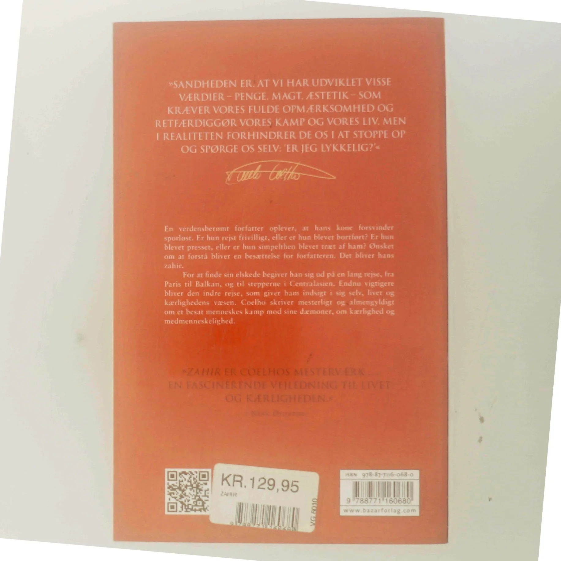 Zahir af Paulo Coelho (Bog)