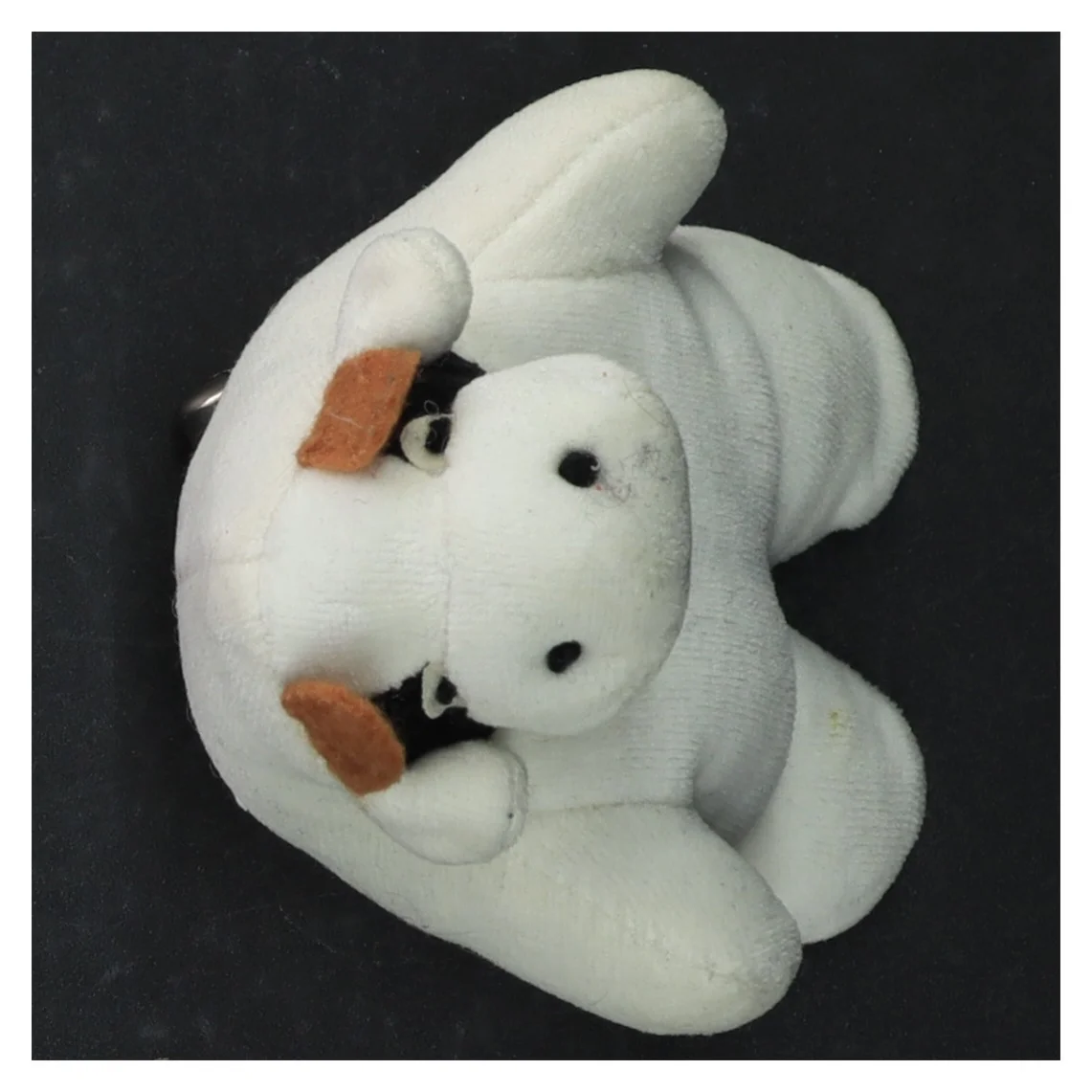 Hvid bamse (str. 11 x 9 cm)