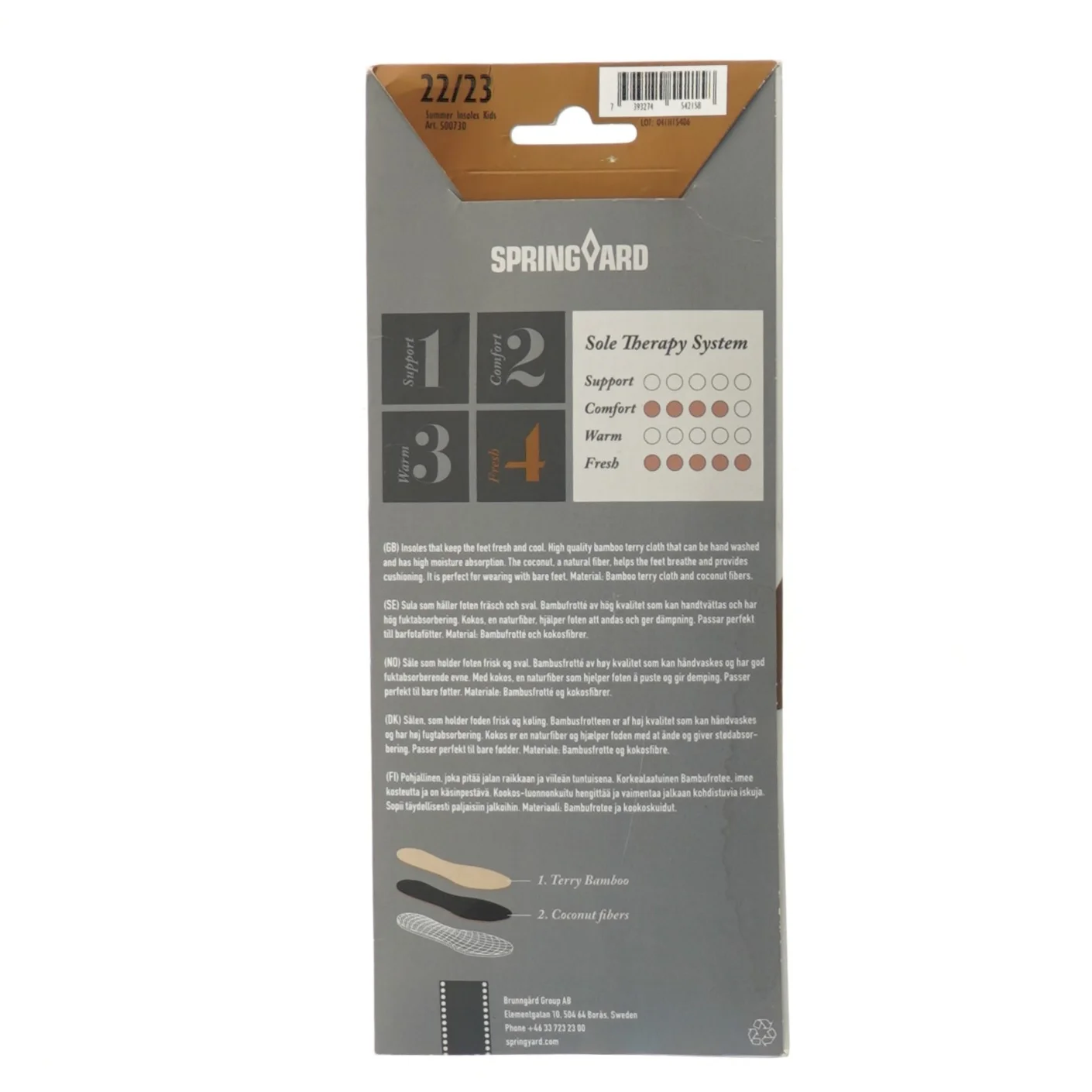 Springyard såler til børn fra Springyard (str. størrelse 22-23 cm)