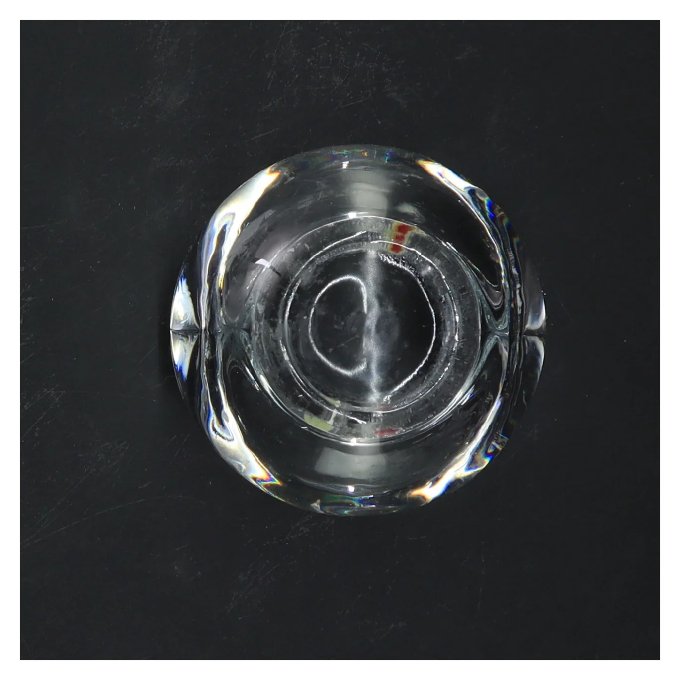 Glas dekorativ lysestage fra holmegaard(str. Ø 8,5 cm)