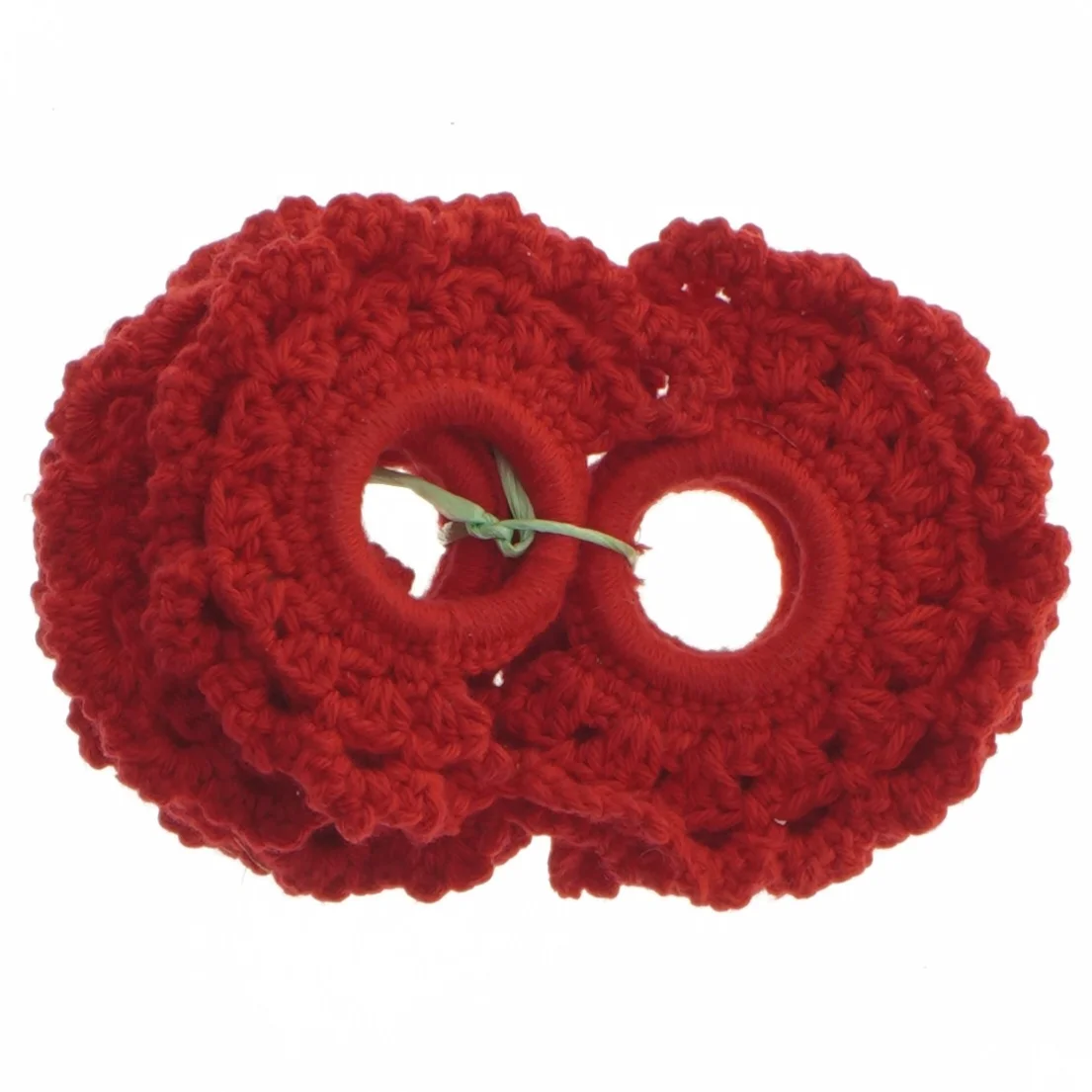 8 Hæklede servietringe (str. 8 styk, ø 3 cm)