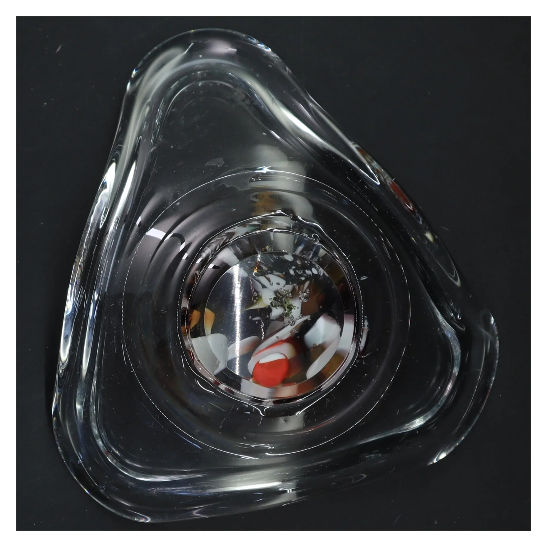 Glas skål (str. 19x10 cm)fra holmegaard 