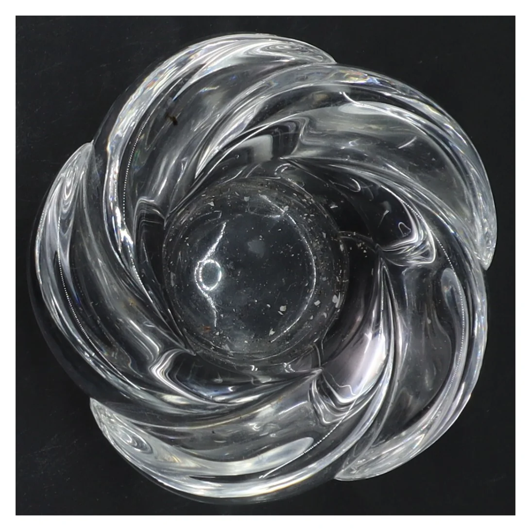 Glas lysestage (str. Ø 10,5 cm)fra royal copenhagen 