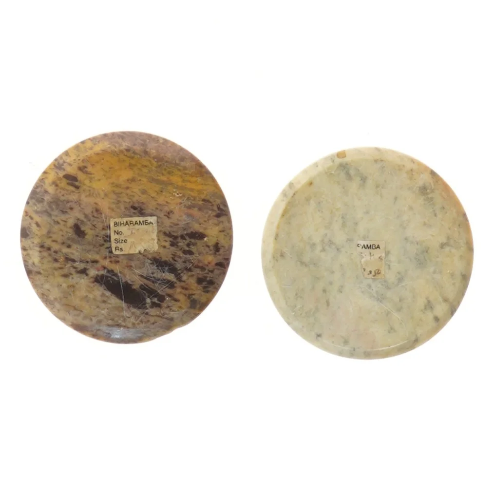 Dekorative stenhåndlavede underlag (str. Ø 9 cm)