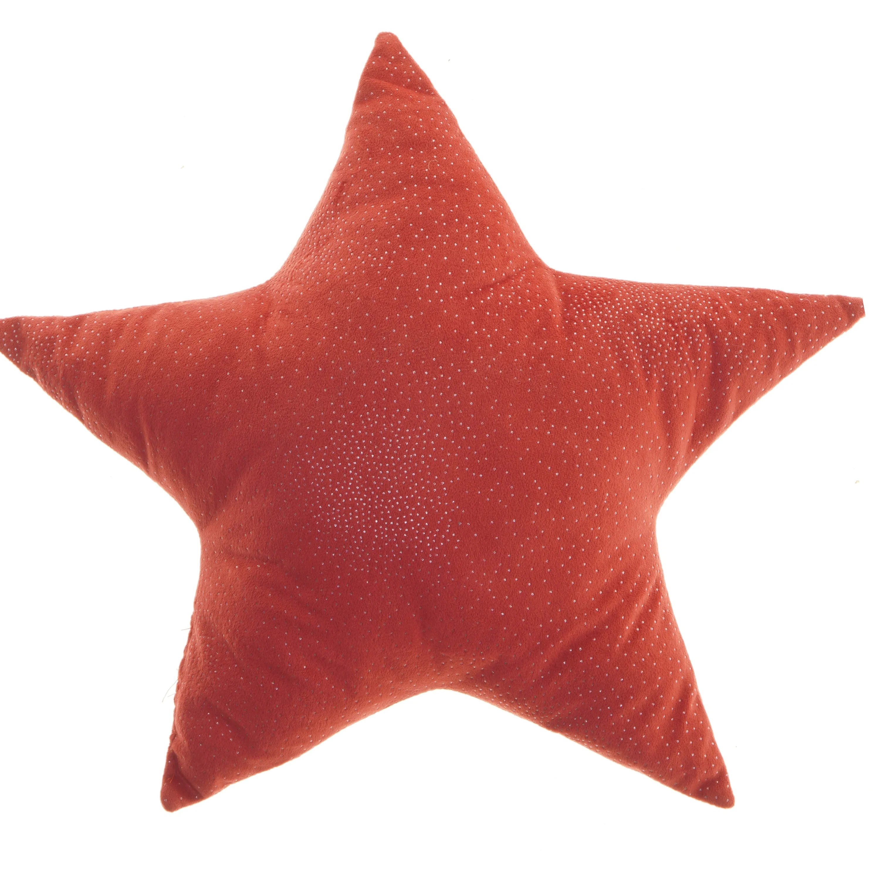 Stjerneformet pude med nissemotiv (str. 44x44 cm)