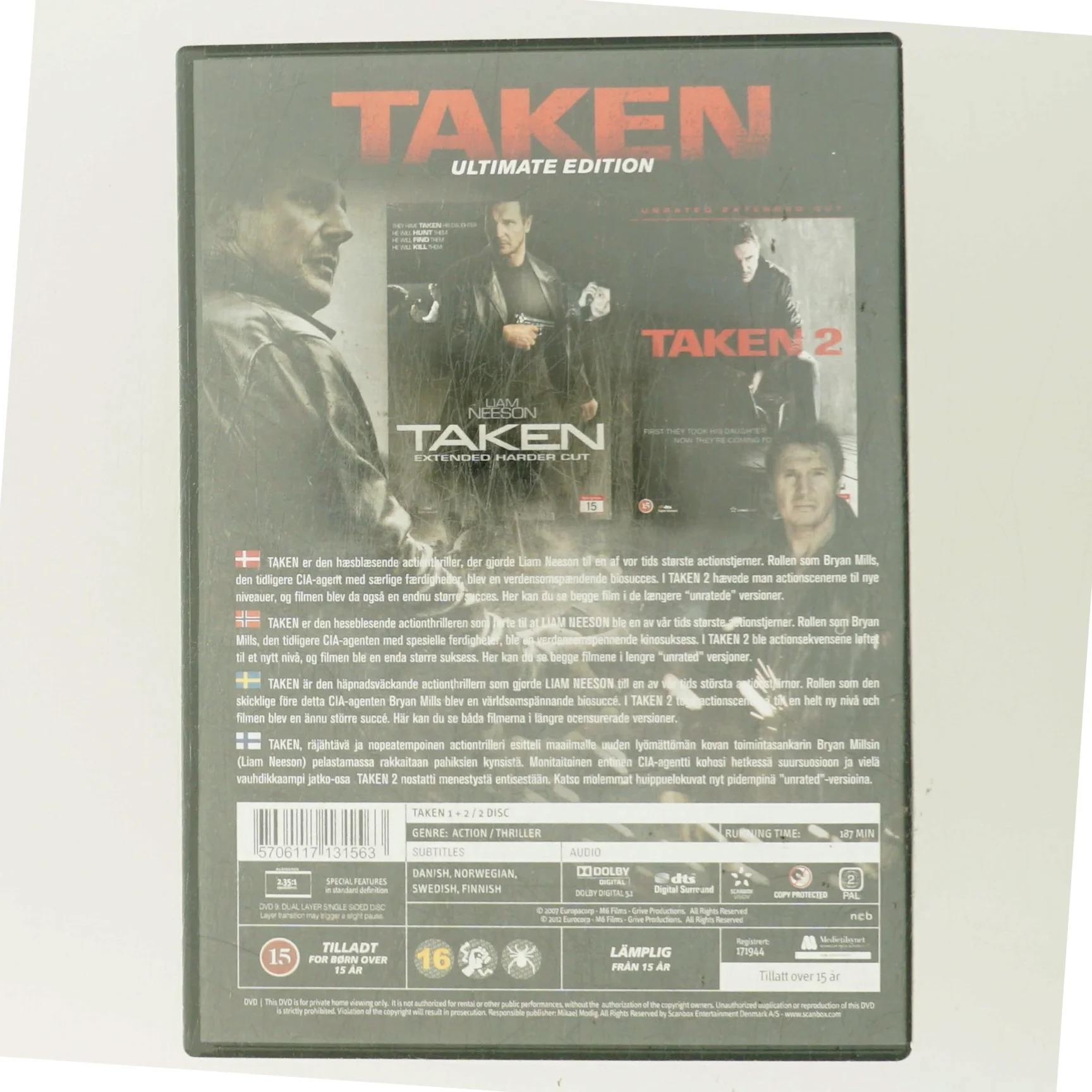 Taken Ultimate Edition med Liam Neeson (DVD)