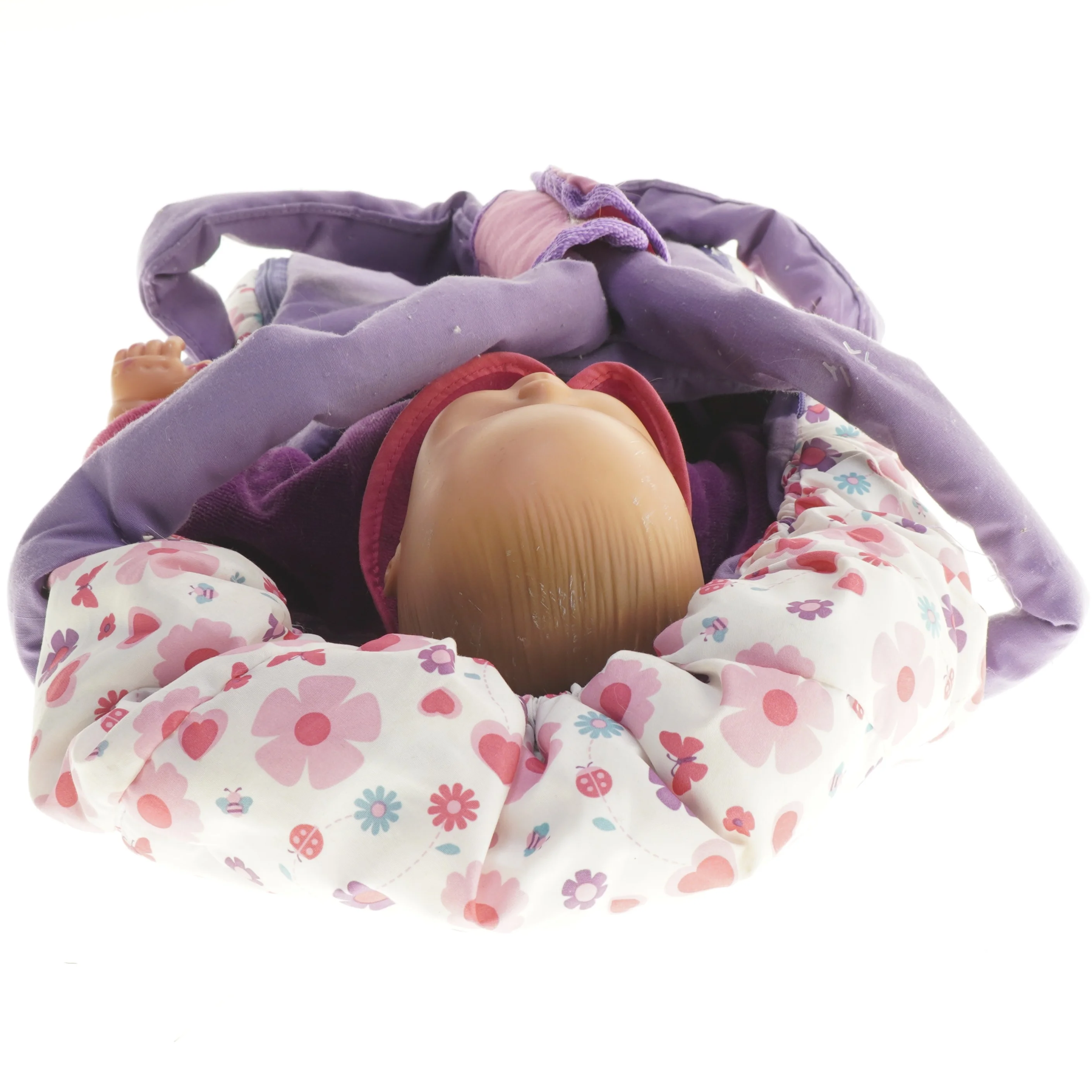 Dukke med bærelift fra Bebellino (str. 39x21 cm)