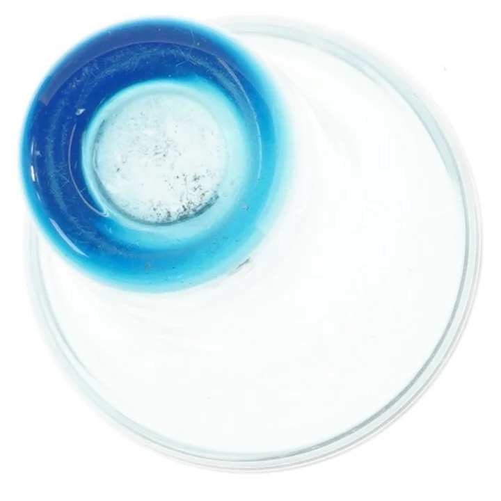 Blå glasvase fra holmegaard(str. 24 cm)