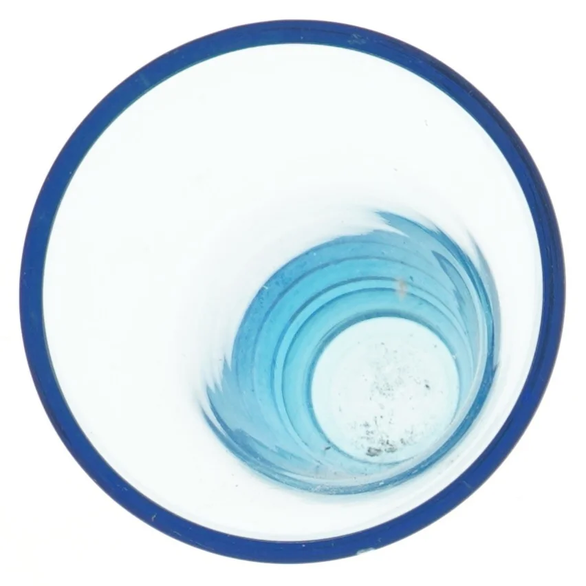 Blå glasvase fra holmegaard(str. 24 cm)