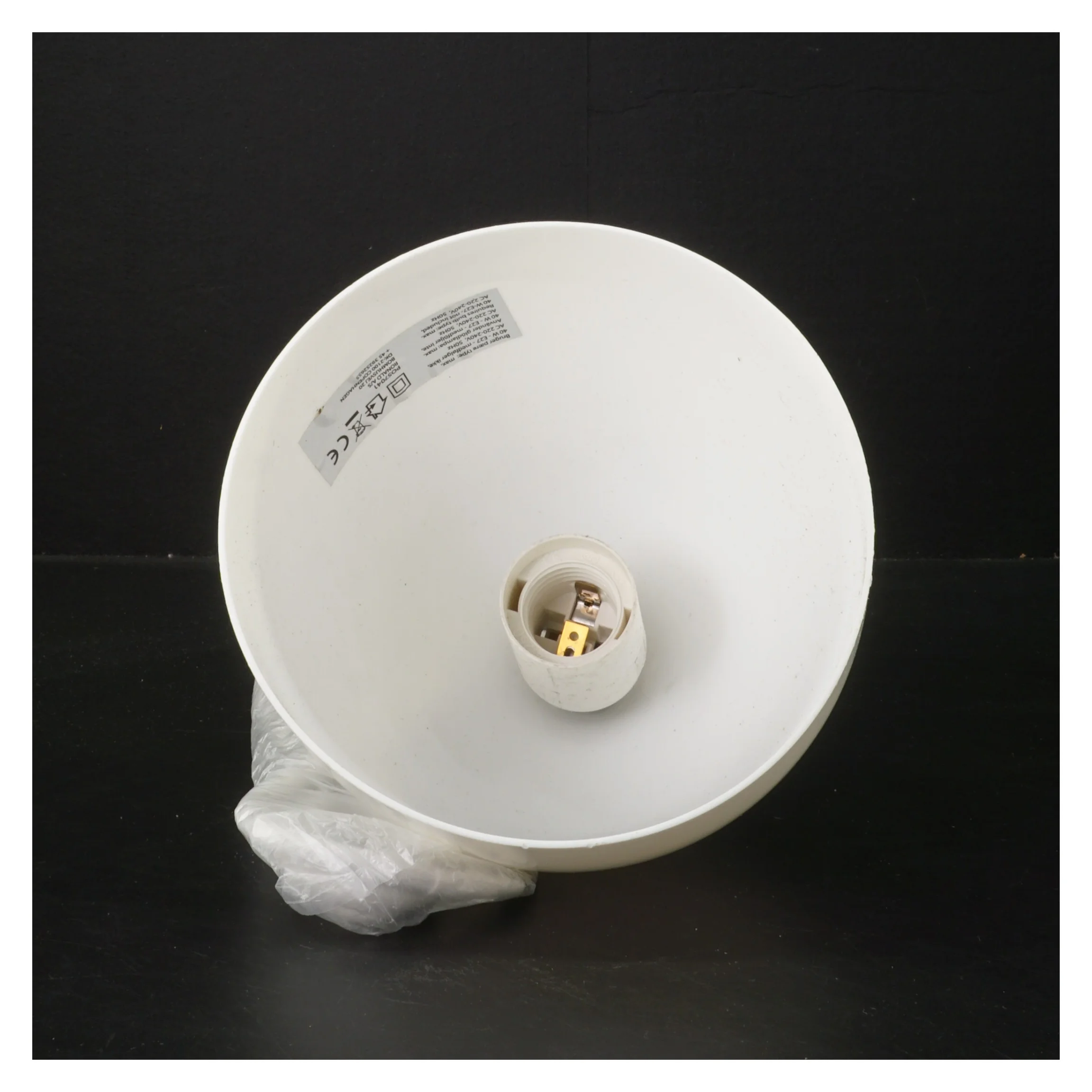 Ny Hvid pendellampe (str. Ø 16 cm)