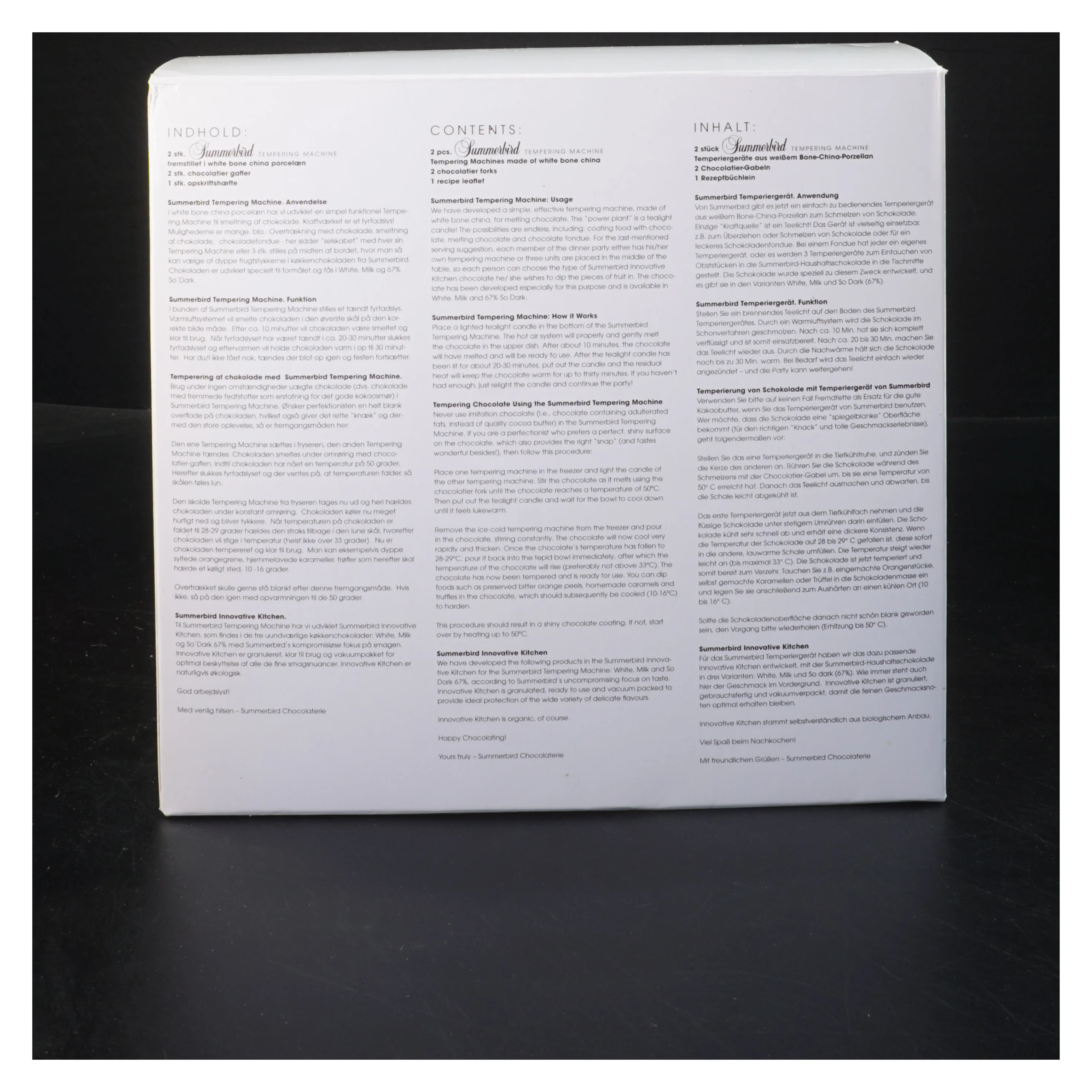 Sommerfugl tempereringsmaskine fra Summerbird