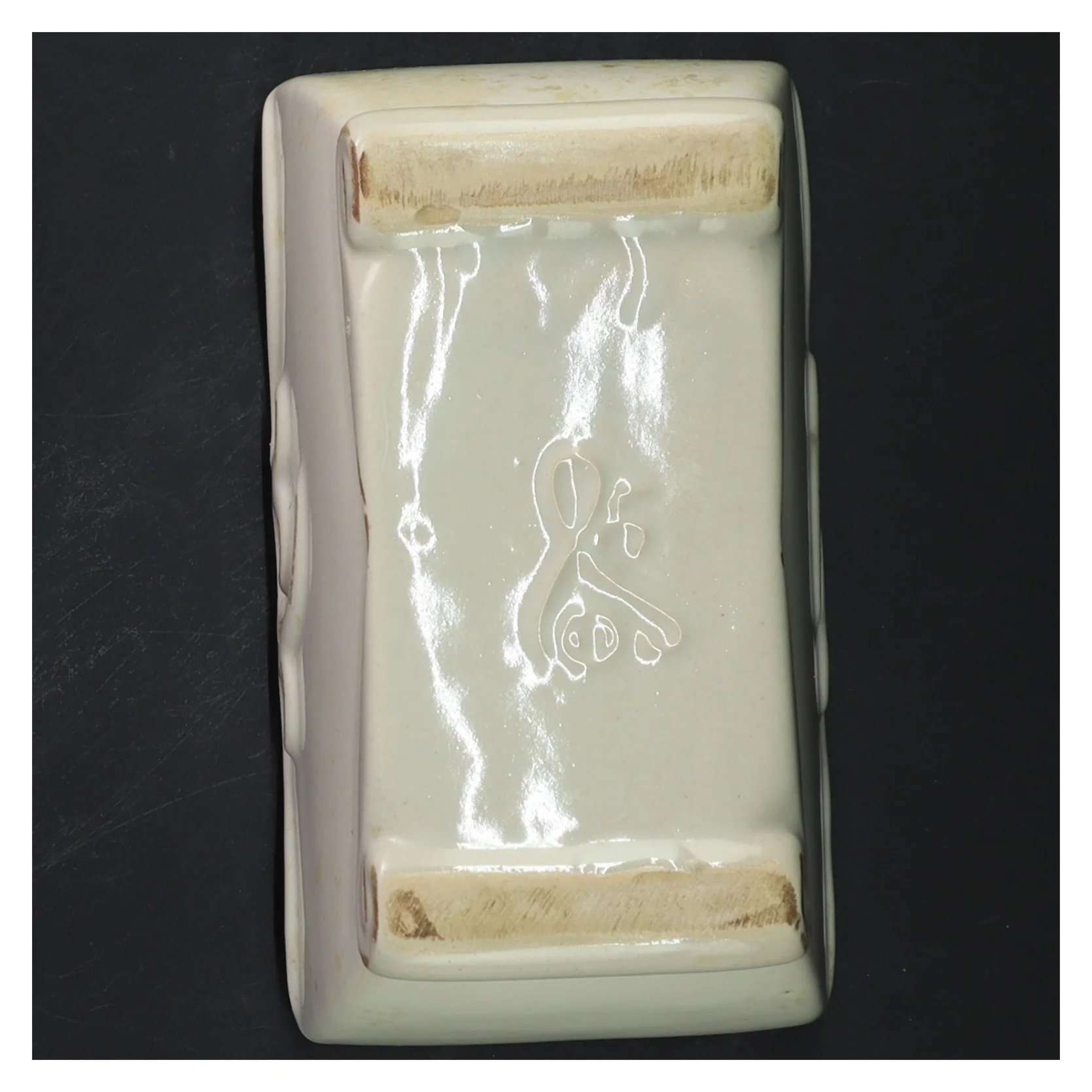 Hvid keramik urtepotteskjuler (str. 16x9 cm)